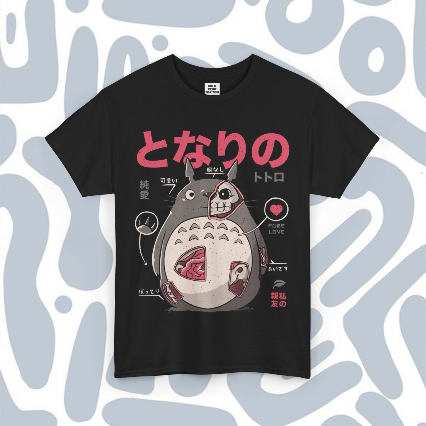 Anatomy of Totoro T-Shirt, Funny Unisex tee