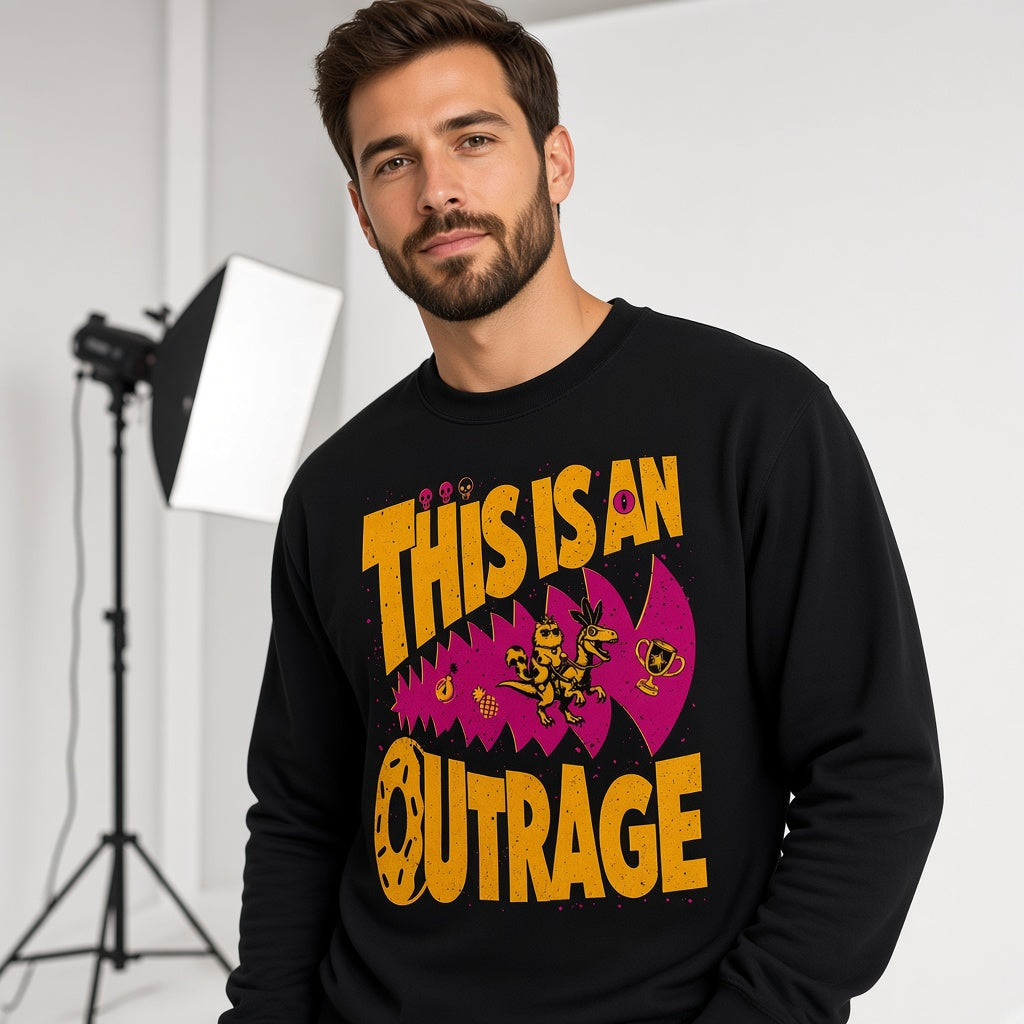 This Is An Outrage Funny Fantasy Sweatshirt for Gamers