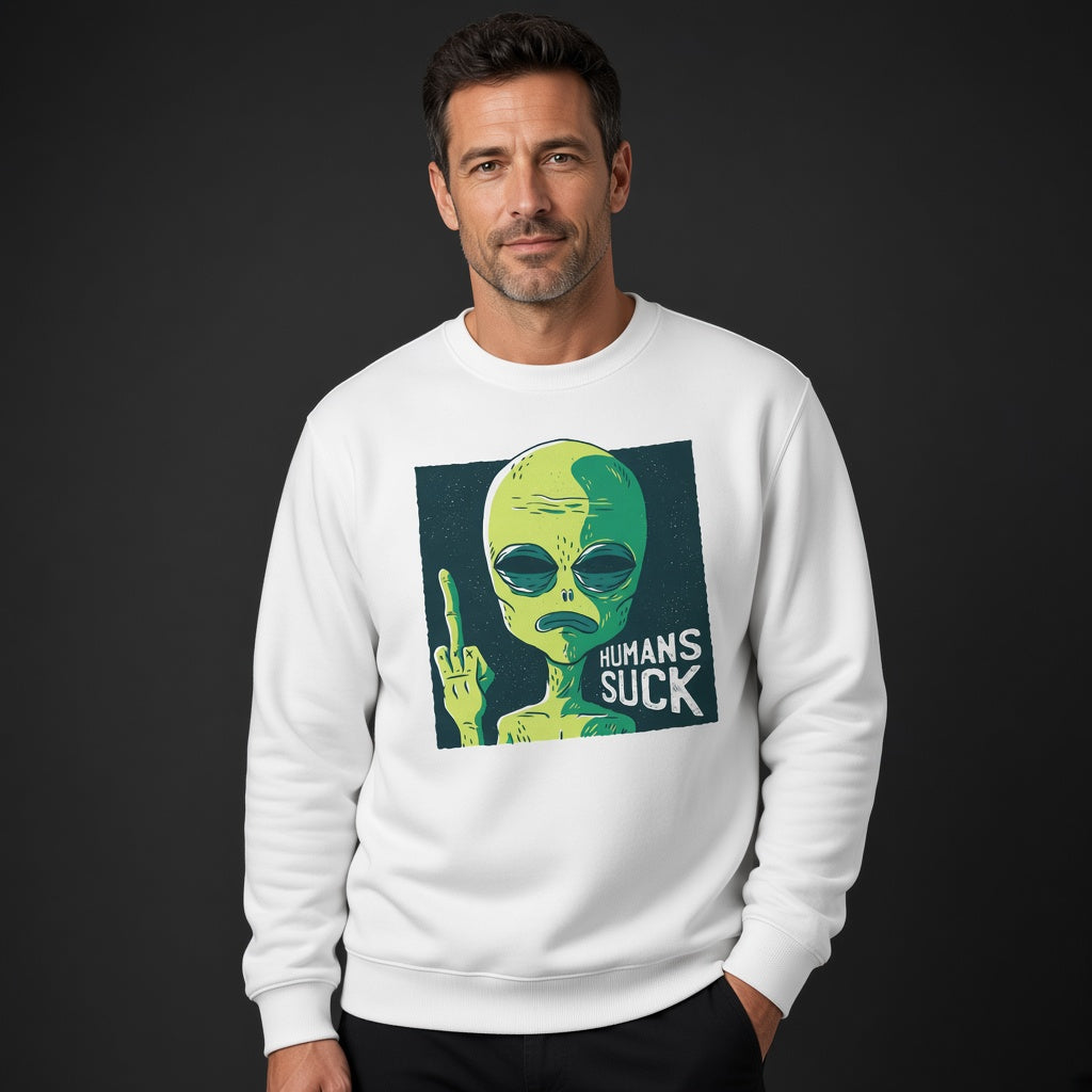 Humans suck sweatshirt, funny sweatshirt, graphic shirts, unisex tshirt, printed sweatshirt
