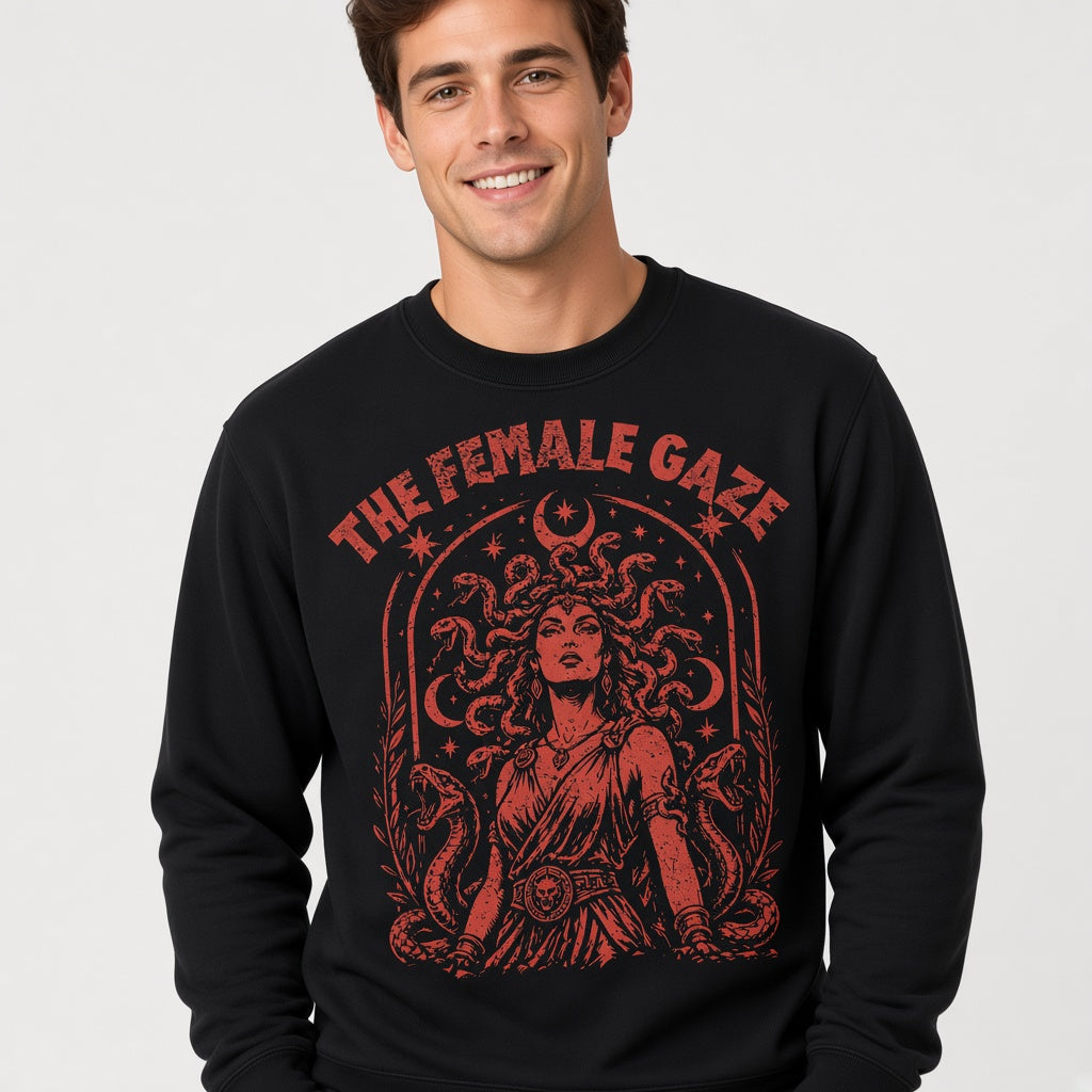The Female Gaze Medusa Feminist Style Empowerment Sweatshirt