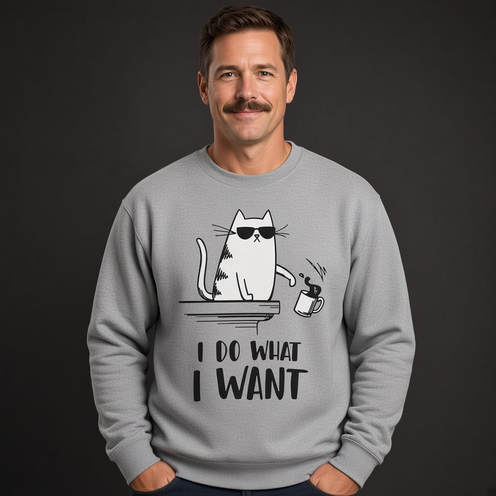 Cat I Do What I Want Funny Sweatshirt, Funny Unisex sweatshirt