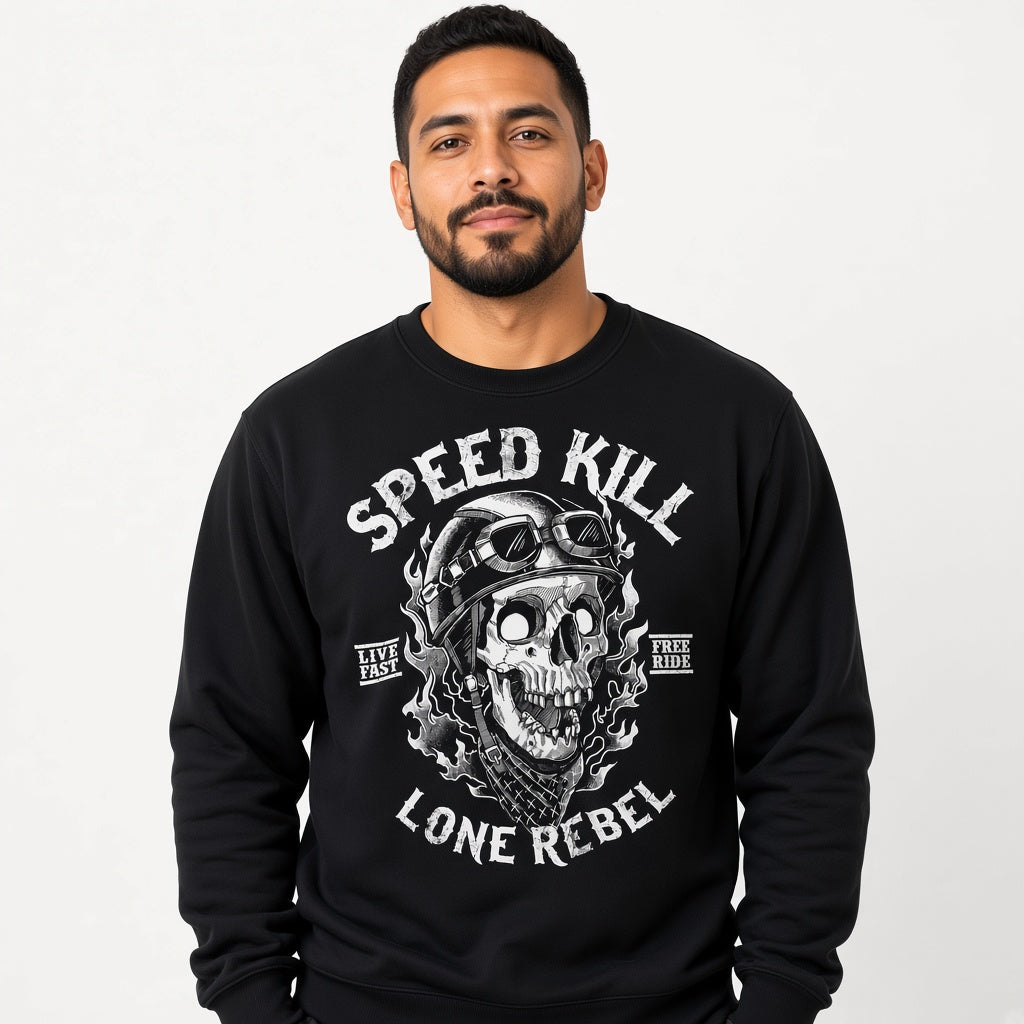 Speed kill sweatshirt, funny sweatshirt, graphic shirts, unisex tshirt, rock sweatshirt, racer sweatshirt