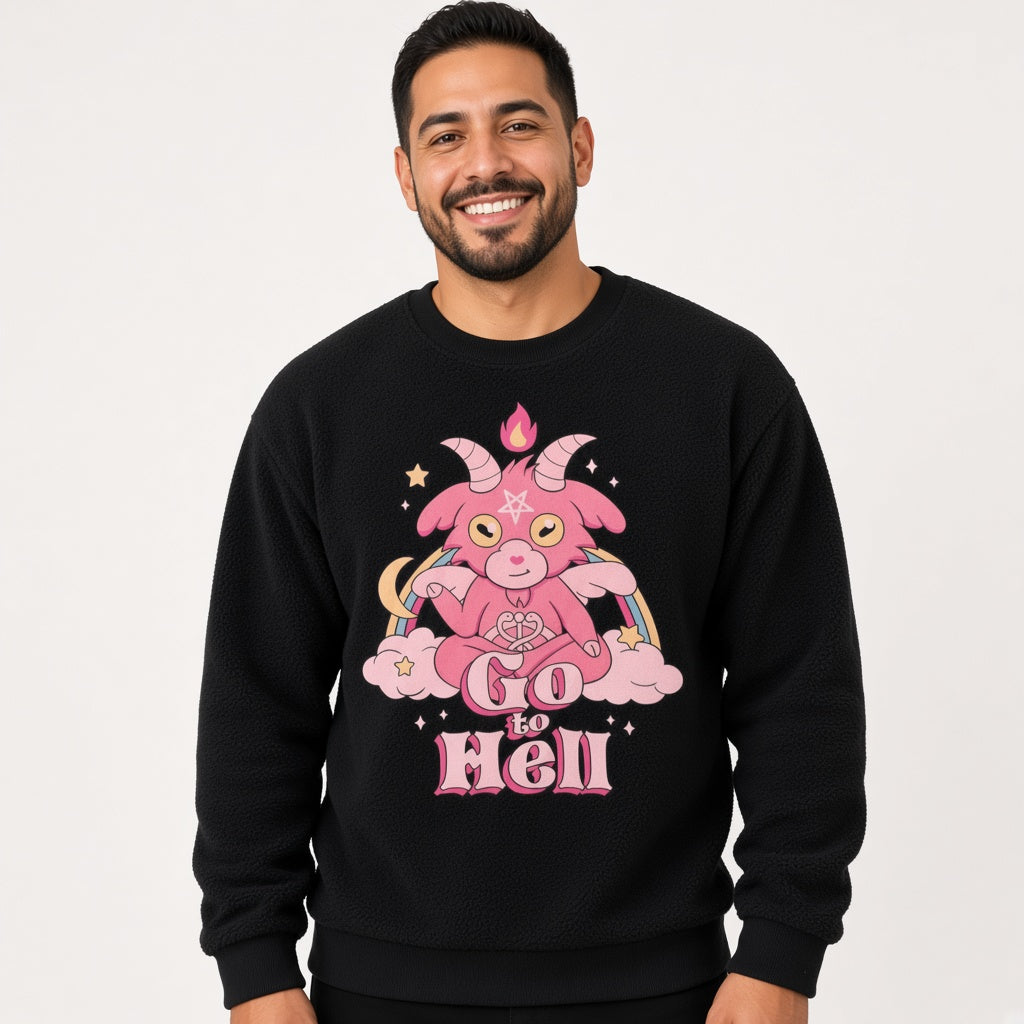 Go to hell sweatshirt, funny sweatshirt, graphic shirts, unisex tshirt, printed sweatshirt