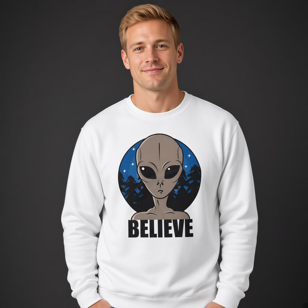 Believe sweatshirt, funny sweatshirt, graphic shirts, unisex tshirt, printed sweatshirt