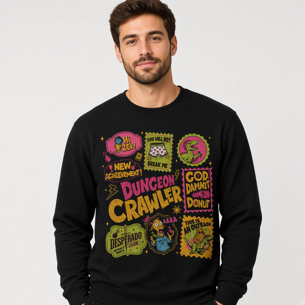 Dungeon Crawler sweatshirt Donut Shirt SciFi Book Fan Apparel Sweatshirt