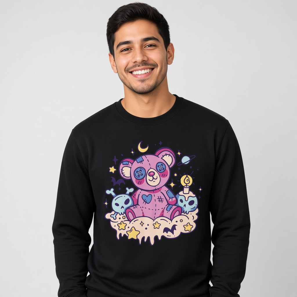 sweatshirt Kawaii goth teddybear