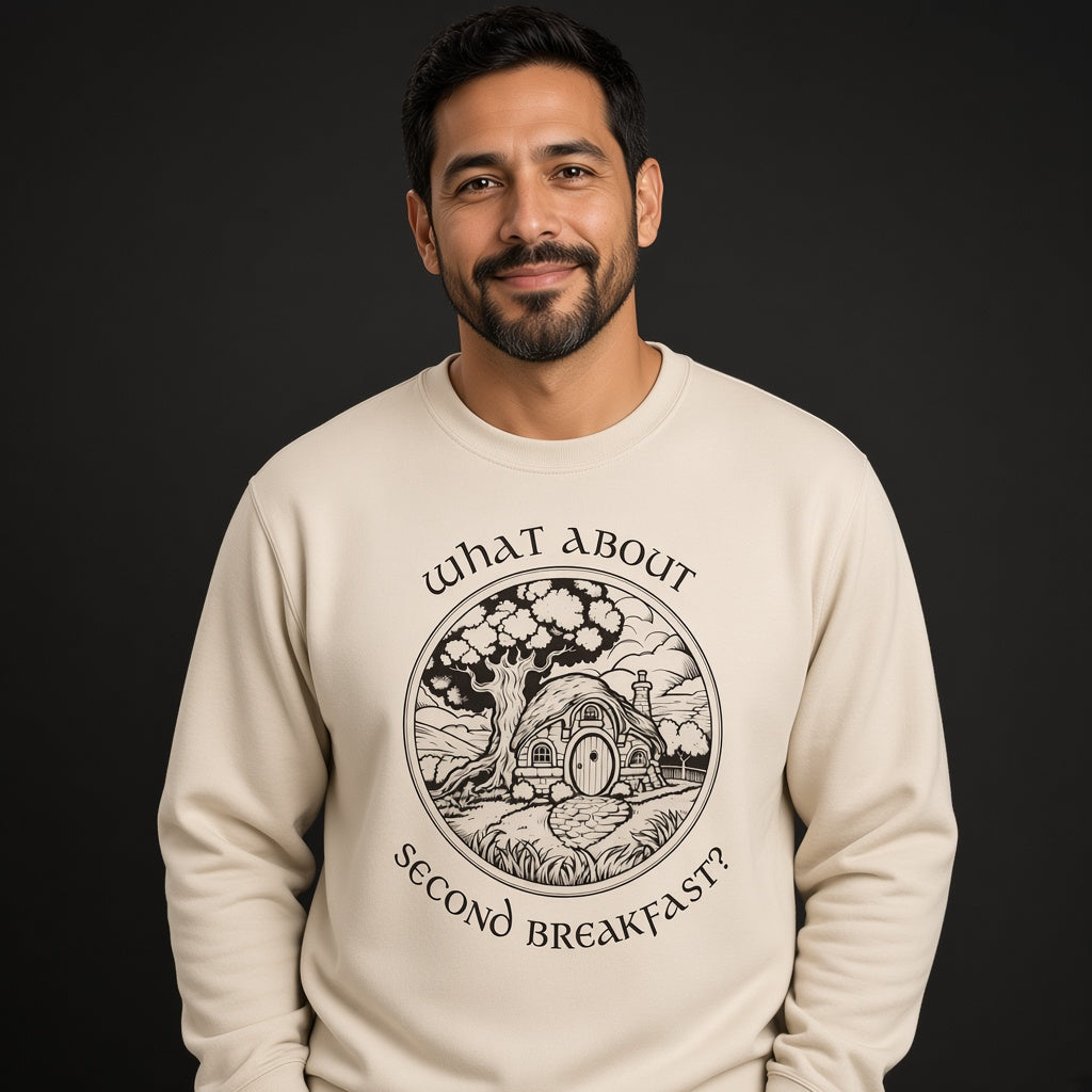 What About Second Breakfast Funny LOTR Fan Sweatshirt