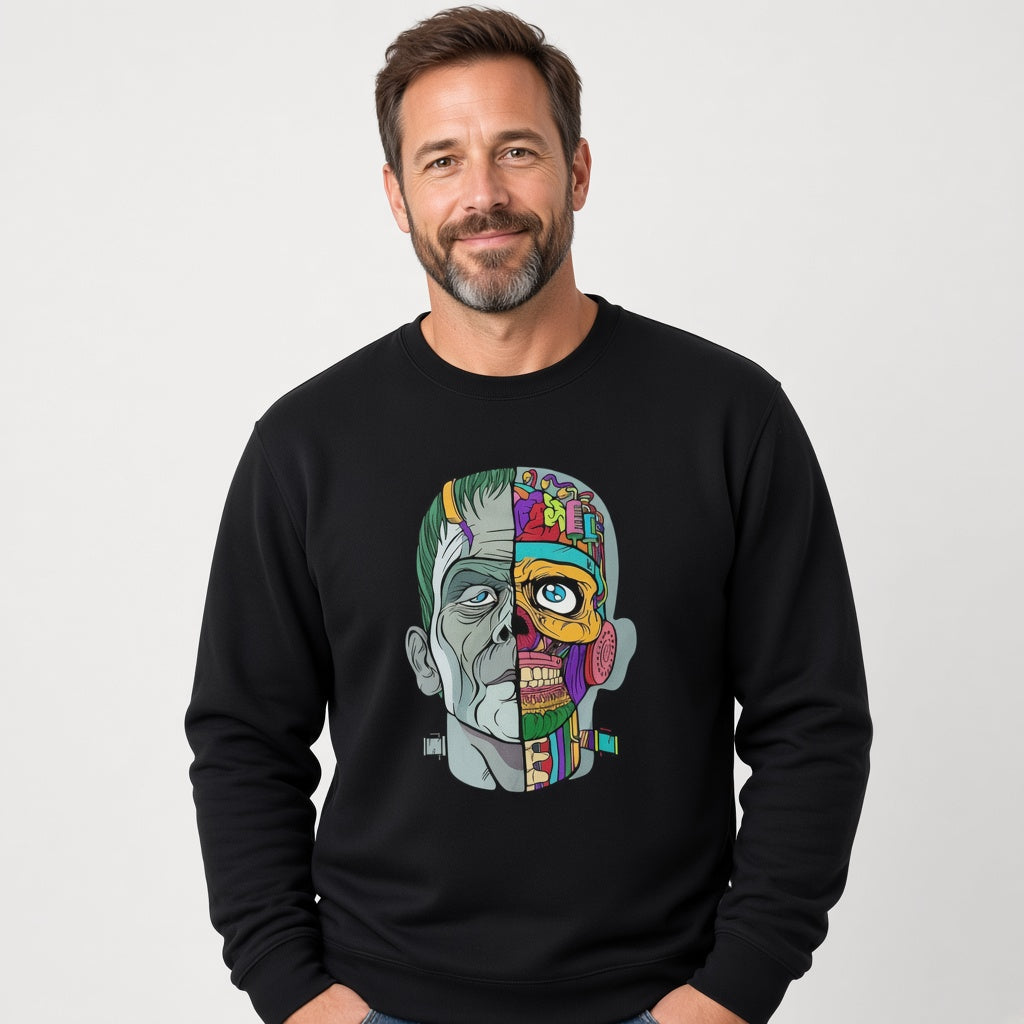 Frankinstein sweatshirt, funny sweatshirt, graphic shirts, unisex tshirt, printed sweatshirt