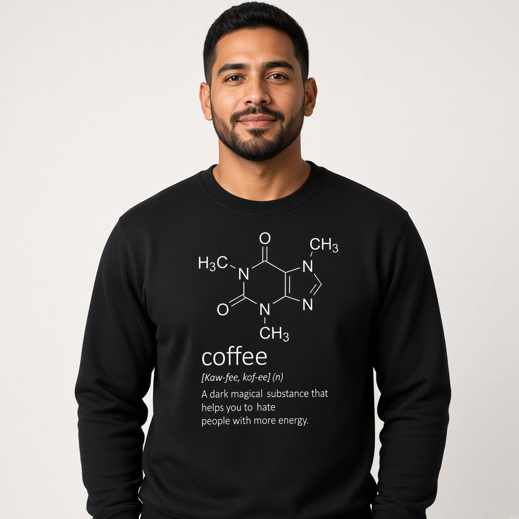 Caffeine Molecule Sweatshirt