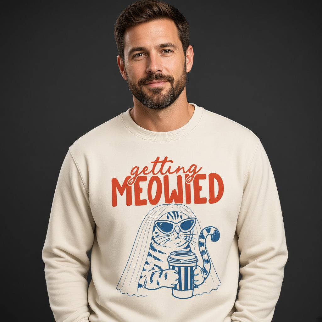 Getting Meowied Funny Bride Cat Wedding Sweatshirt
