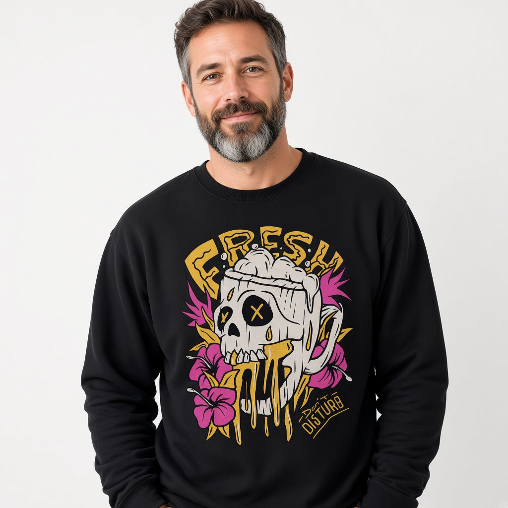 Fresh sweatshirt, funny sweatshirt, graphic shirts, unisex tshirt, printed sweatshirt