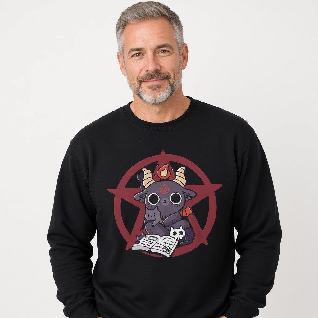 Demon cat Sweatshirt, Funny Unisex sweatshirt