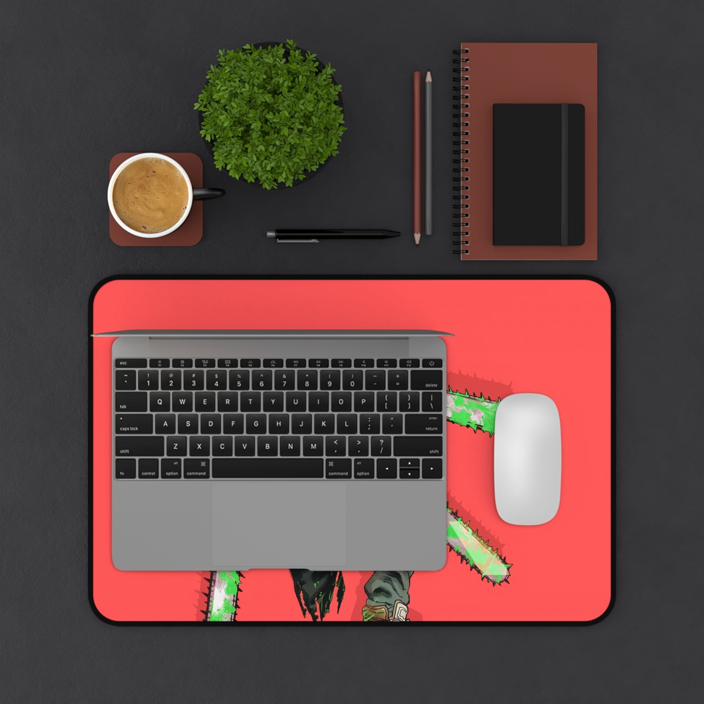 Chainsaw Man 2 Desk Mat, Gaming keyboard matt, mousepad large, XXL extended deskpad mouse pad - Bolt Print