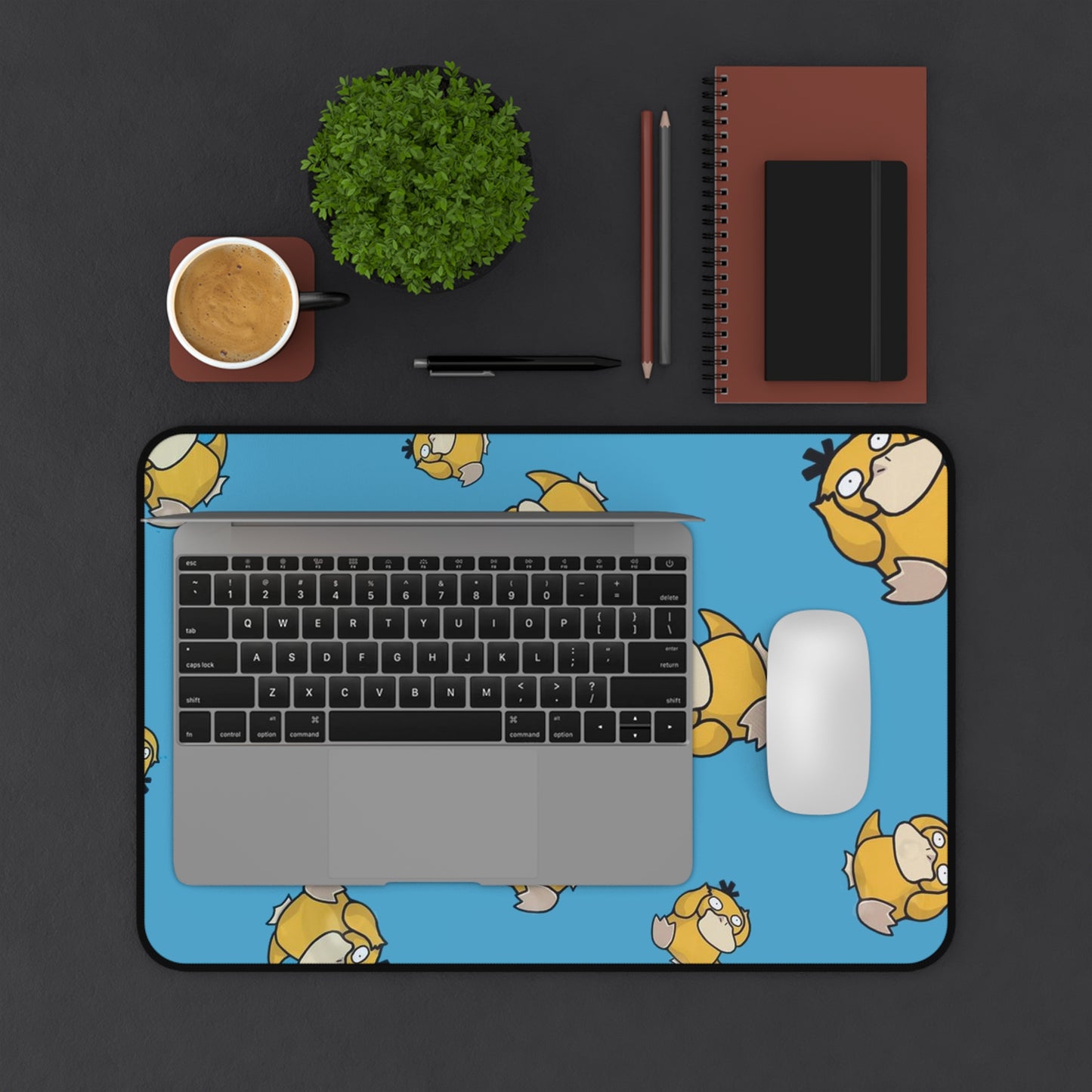 Anime Psyduck Desk Mat