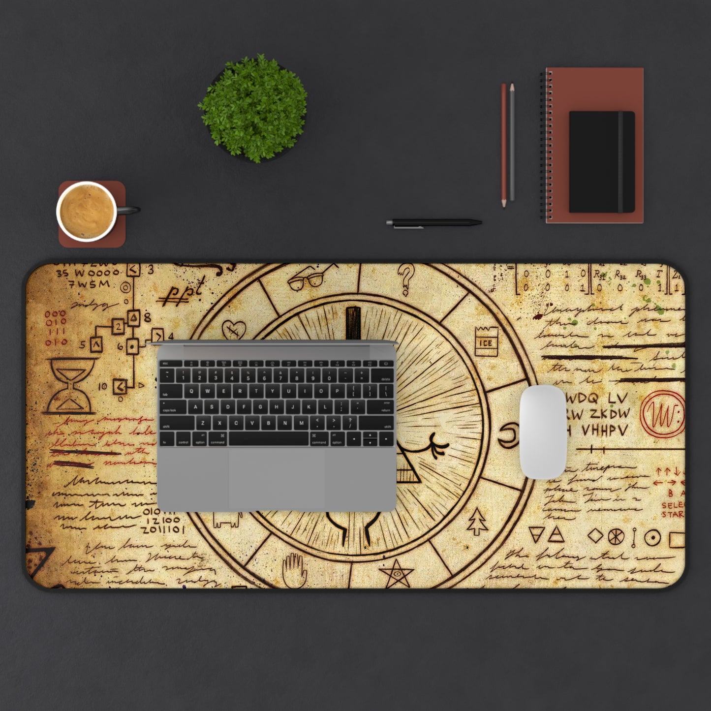 Secret Bill Cipher Gaming Desk Mat