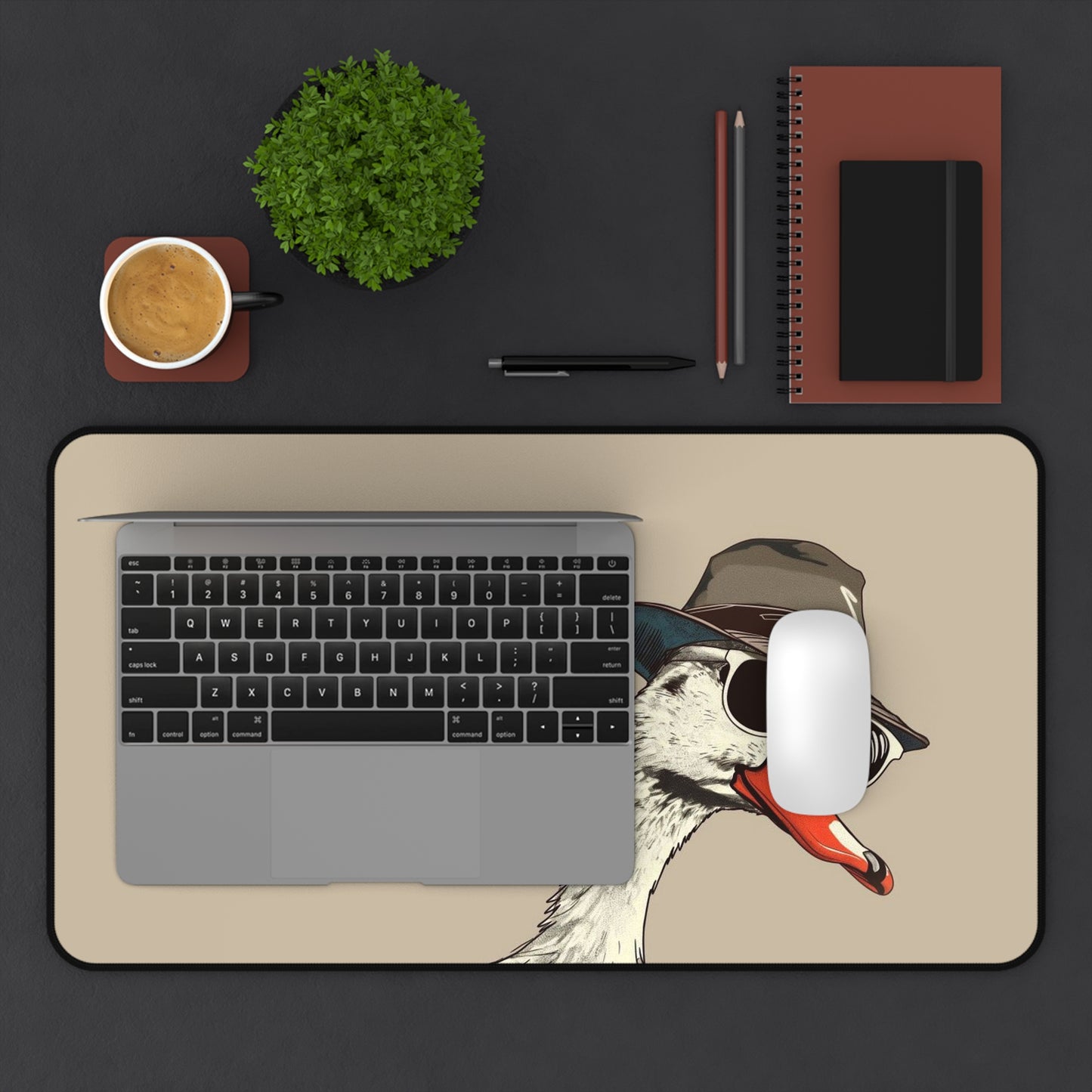 Hipster Goose Desk Mat