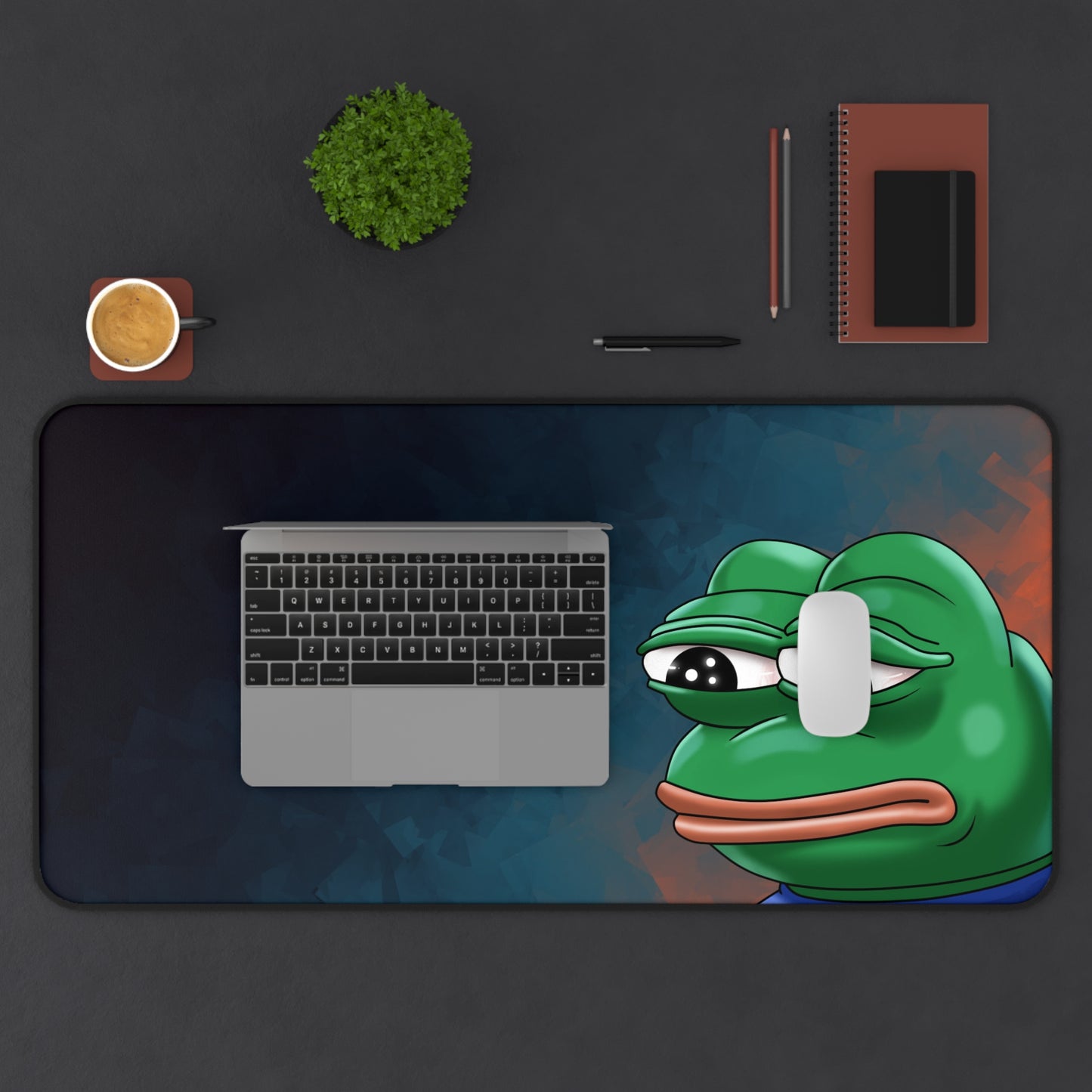 Meme Pepe the Frog Desk Mat