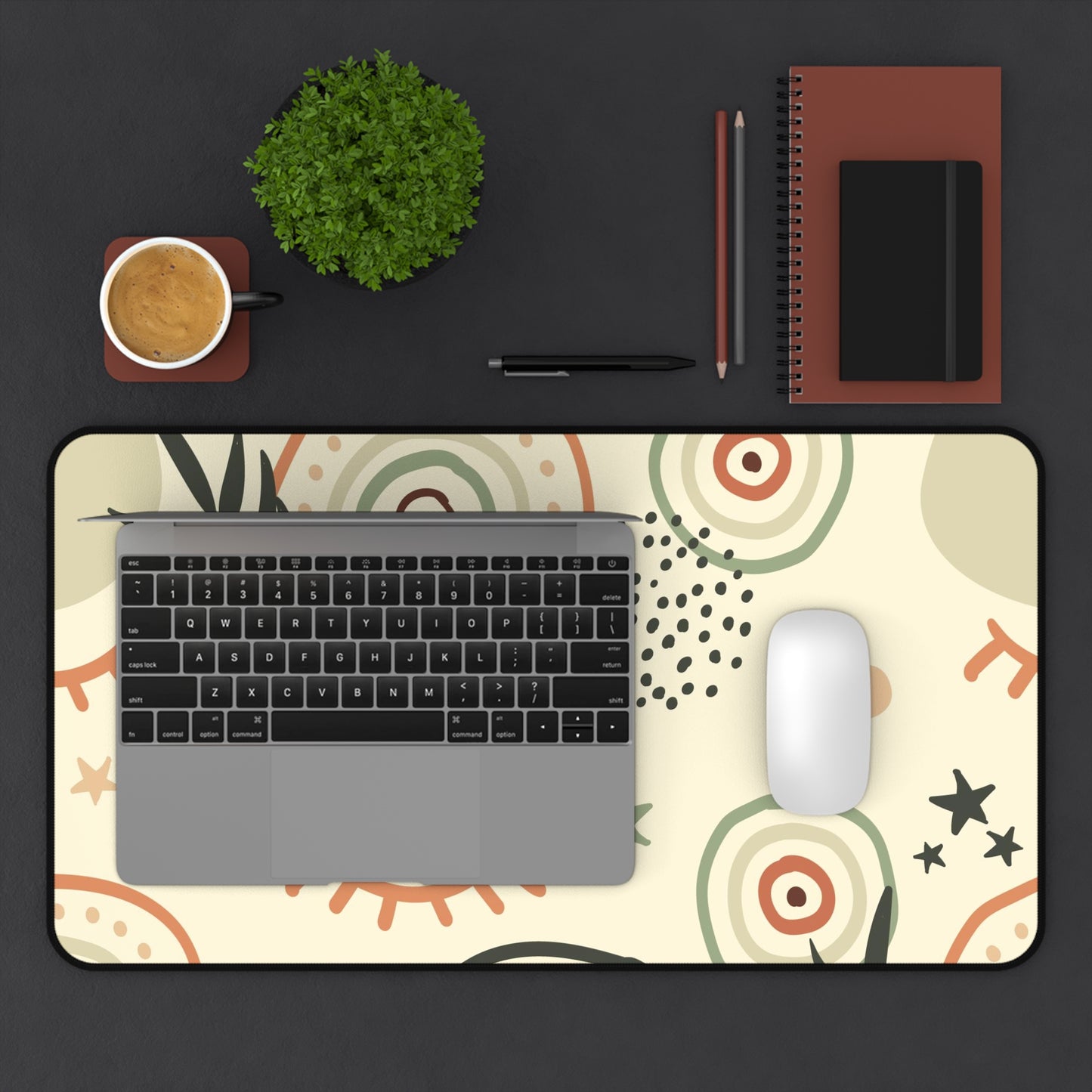 Boho Desk Mat, gaming mouse mat, mousepad large, XXL deskpad mouse pad
