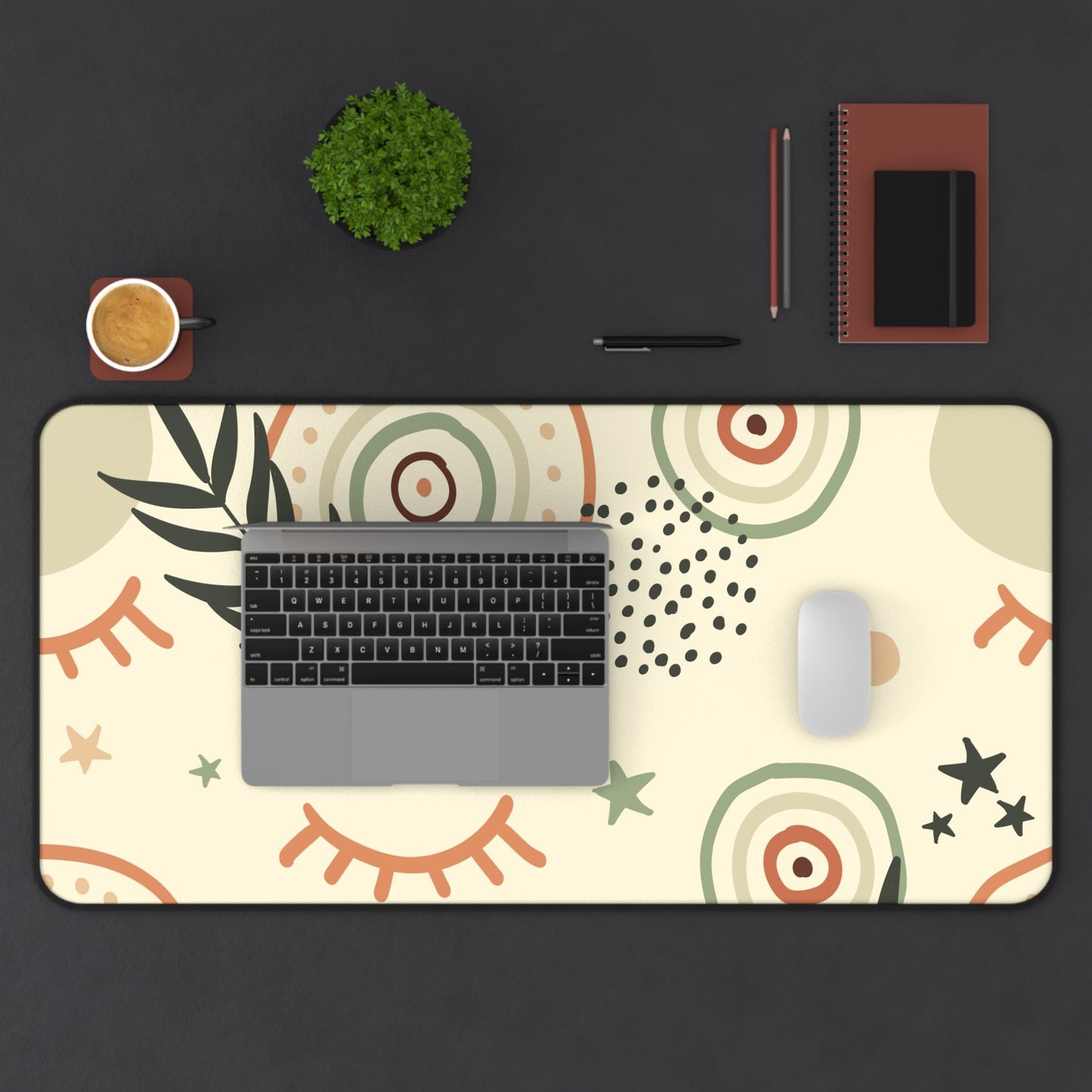 Boho Desk Mat, gaming mouse mat, mousepad large, XXL deskpad mouse pad