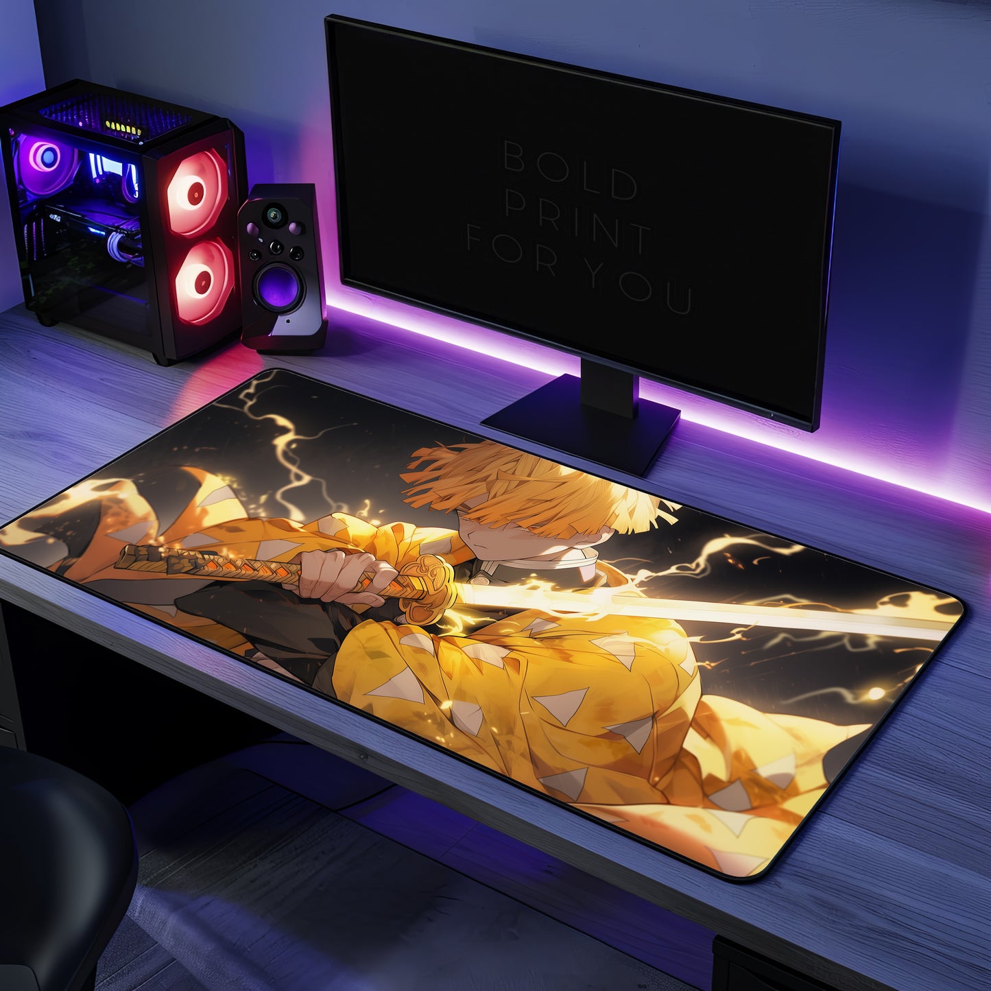 Anime Zenitsu Agatsuma Desk Mat