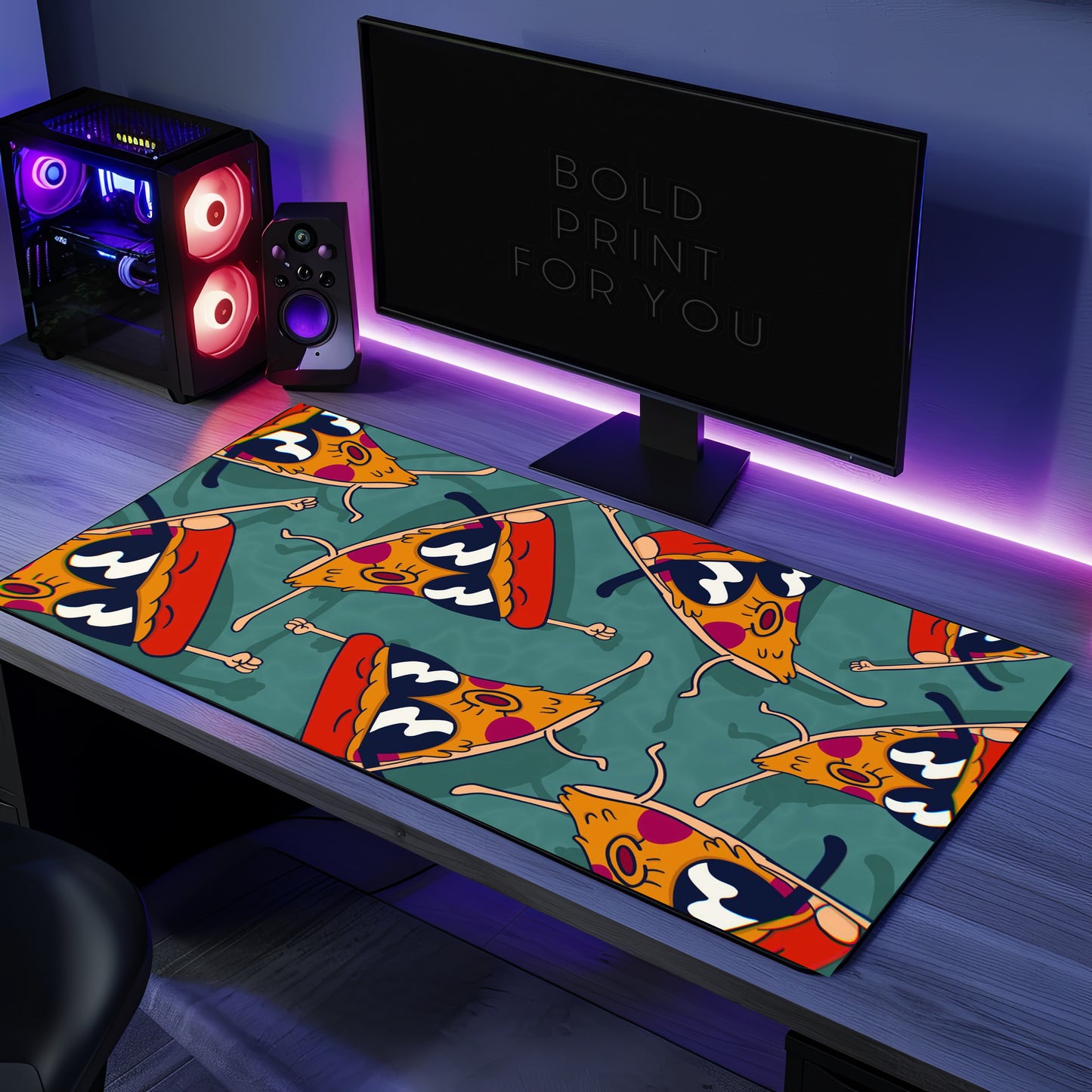 Cool Pizza Desk Mat