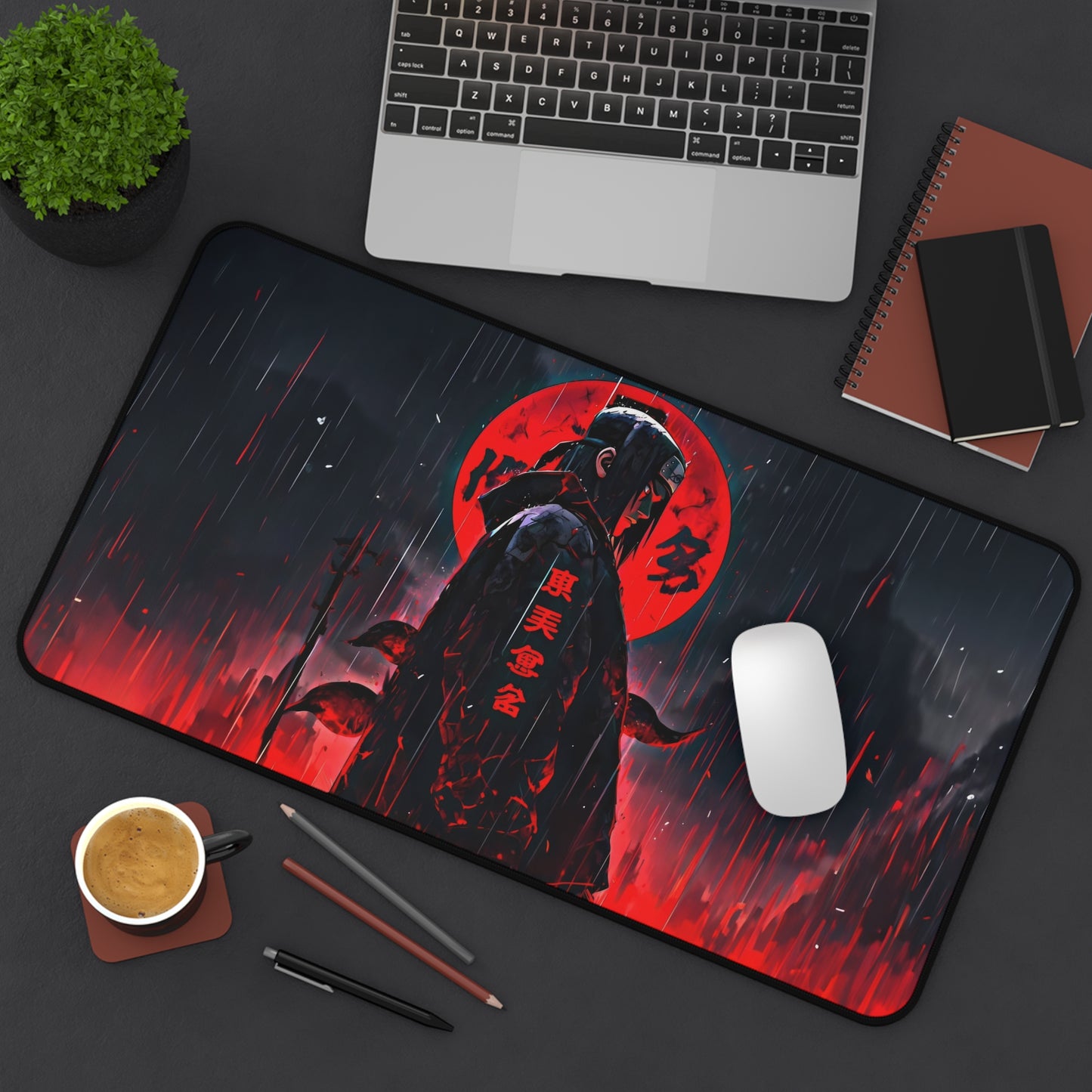Itachi Uchiha Naruto Desk Mat, Gaming keyboard mat, mousepad large