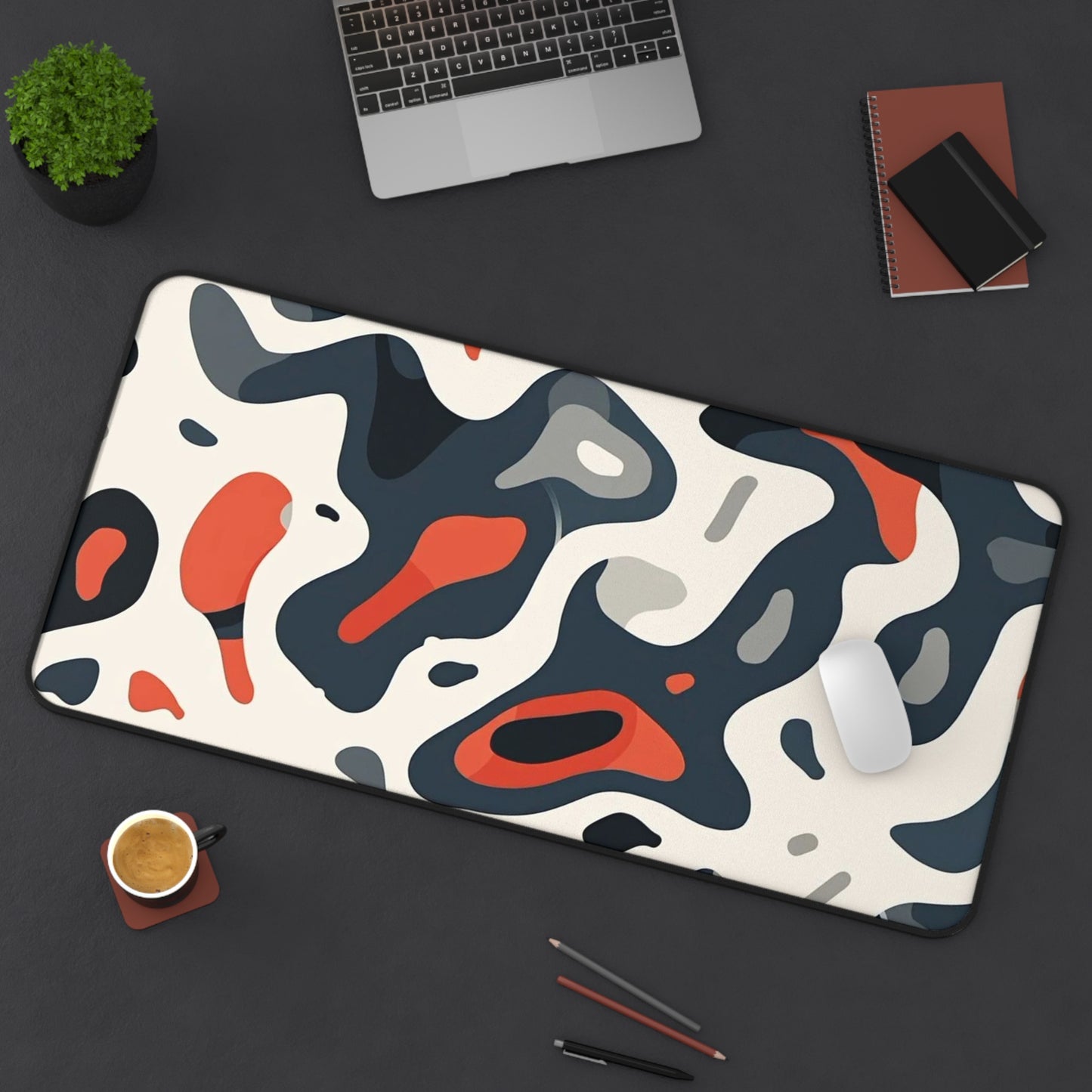 Abstract Spots Desk Mat