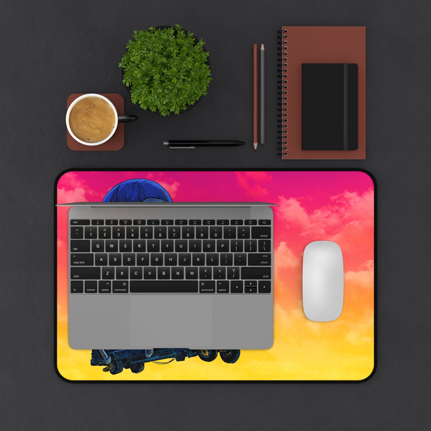 Fortnite battle bus Desk Mat, Gaming keyboard matt, mousepad large