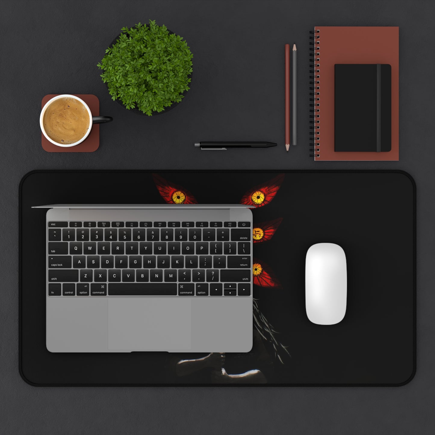 Demon Slayer Dark Anime Desk Mat