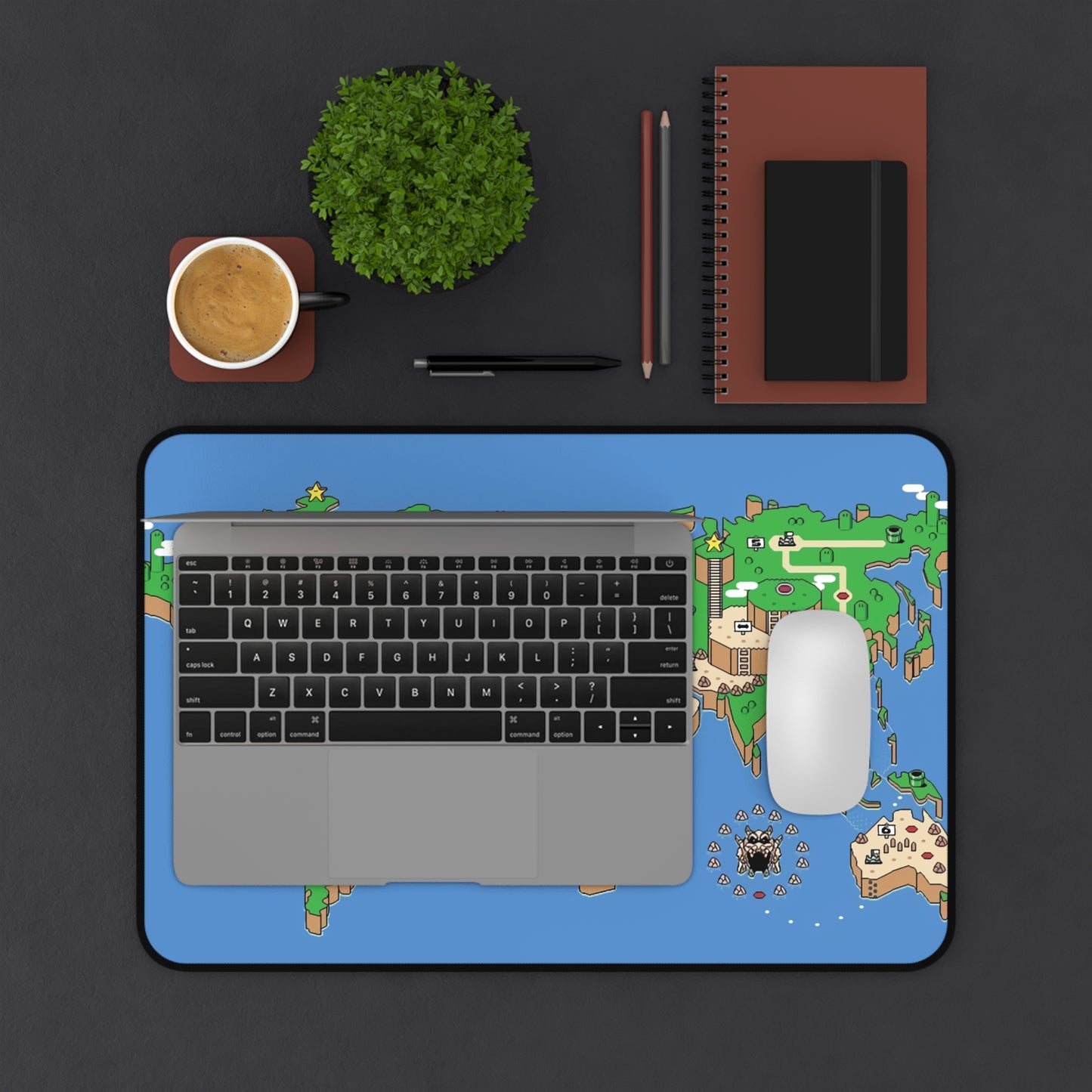 Super Mario World Map Desk Mat