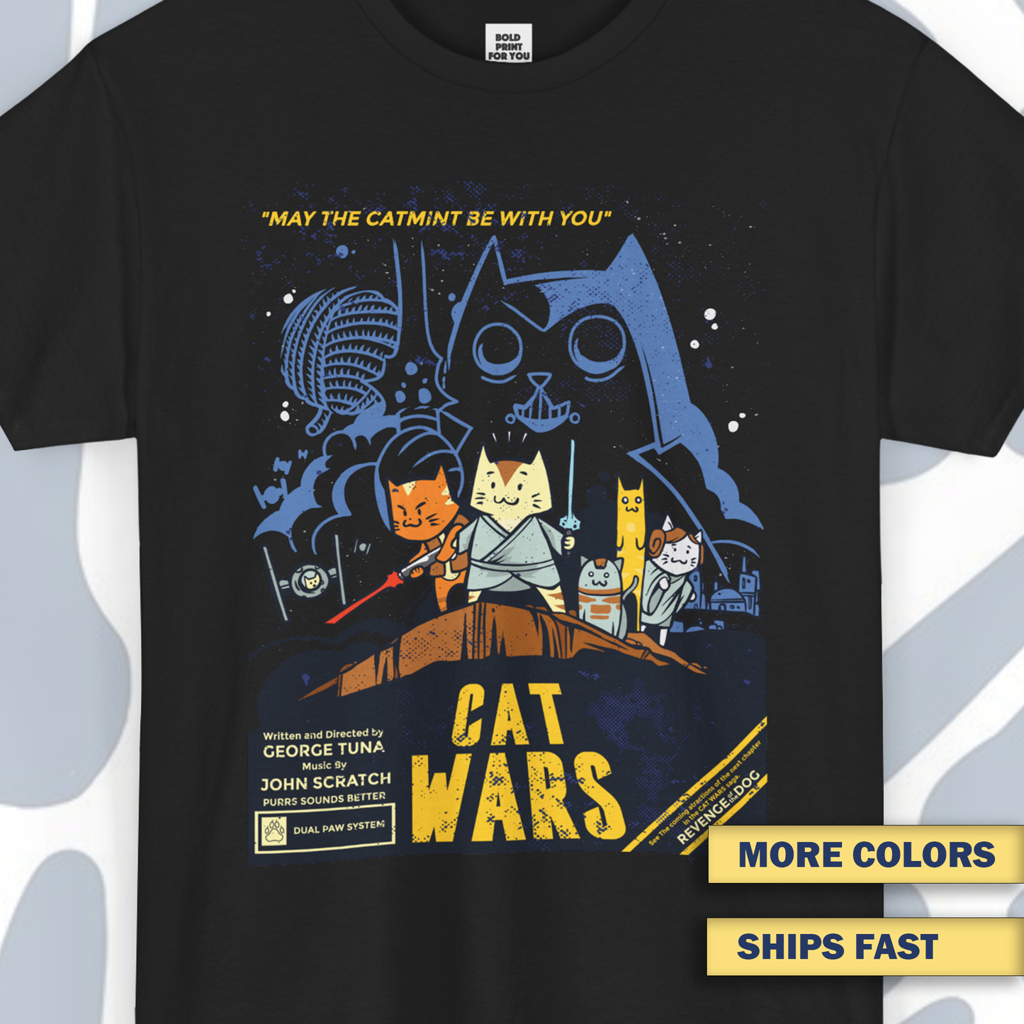 Cat Wars Funny T-Shirt, Funny Unisex tee