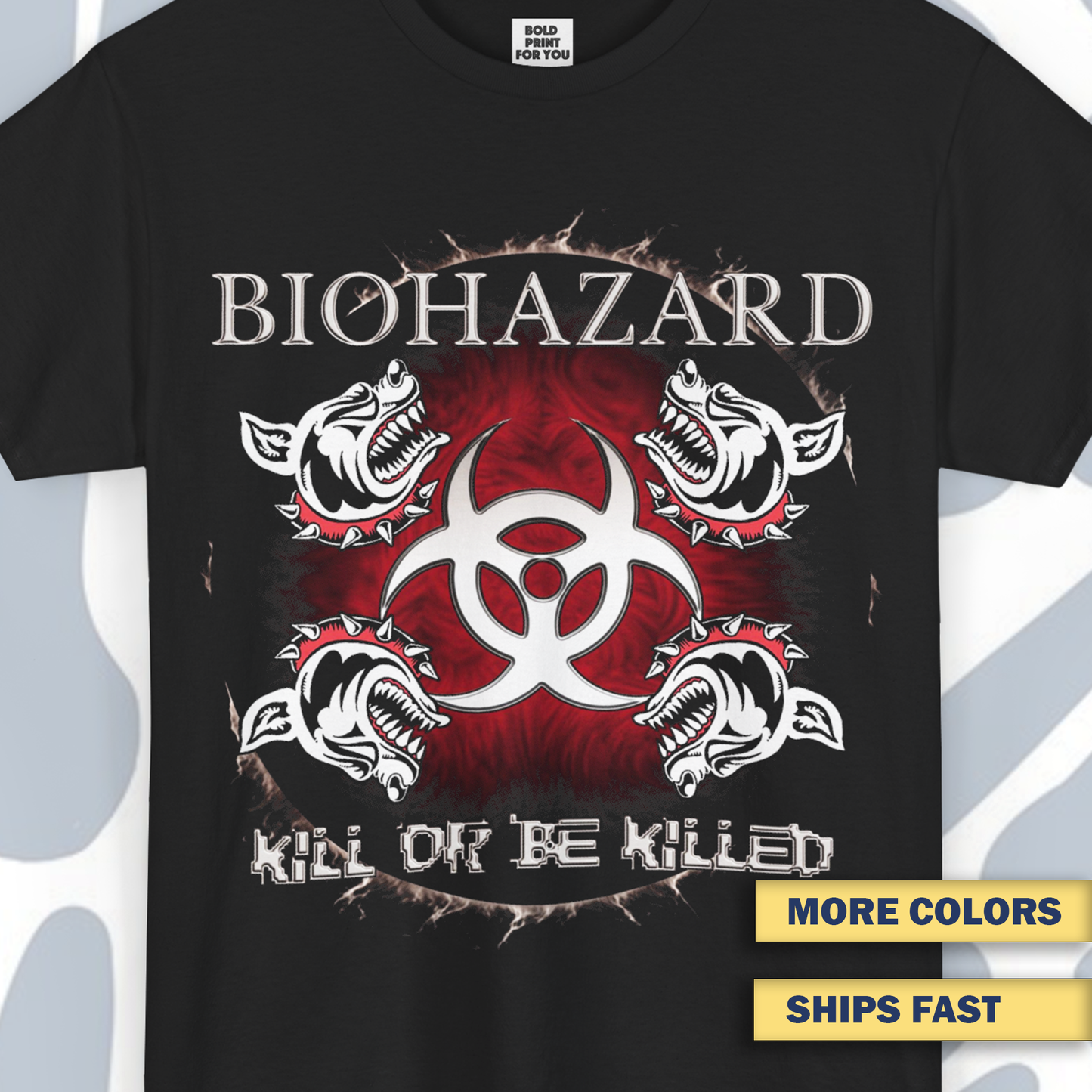 Biohazard T-Shirt, Metal Unisex tee