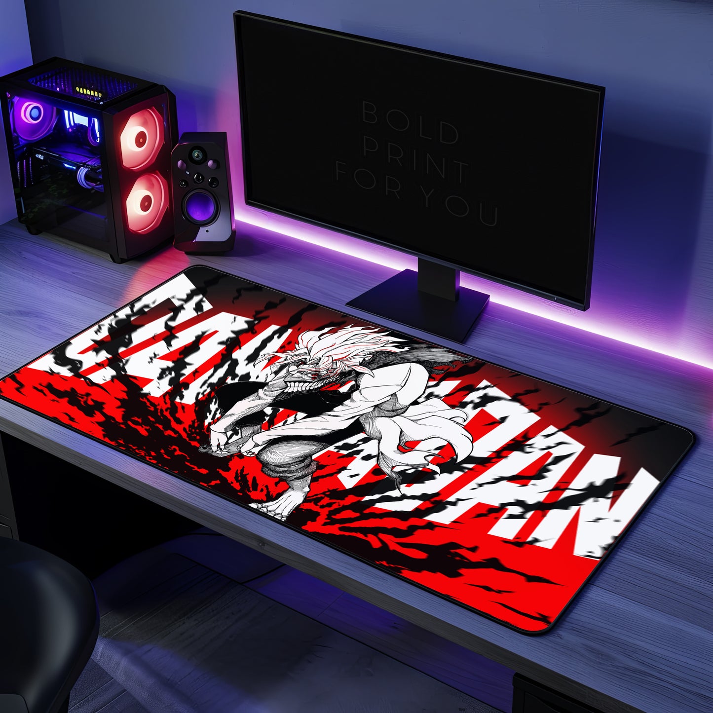 Anime Dandadan Ken Takakura Red Gaming Desk Mat