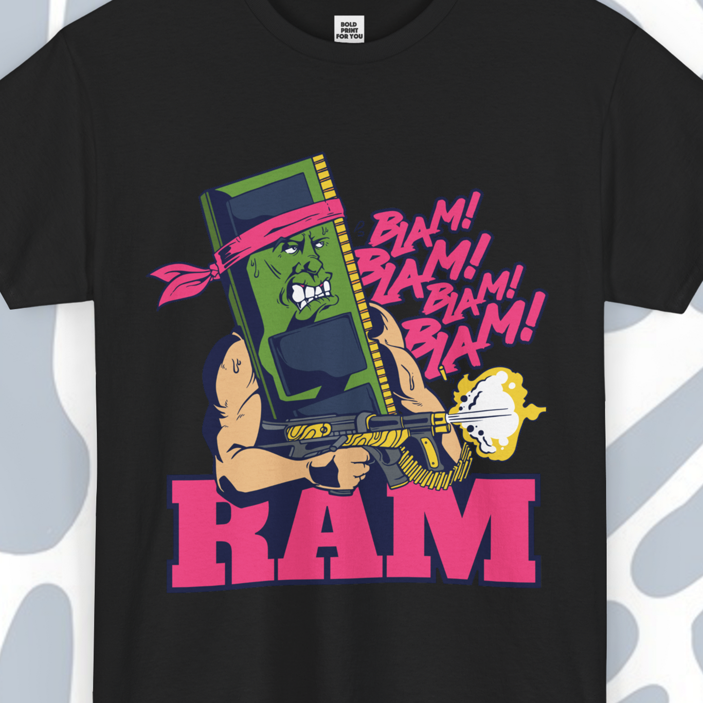 Ram memory action movie parody T-Shirt, Funny Unisex tee