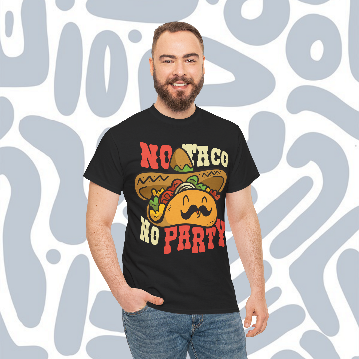 T-shirt Mexican taco party