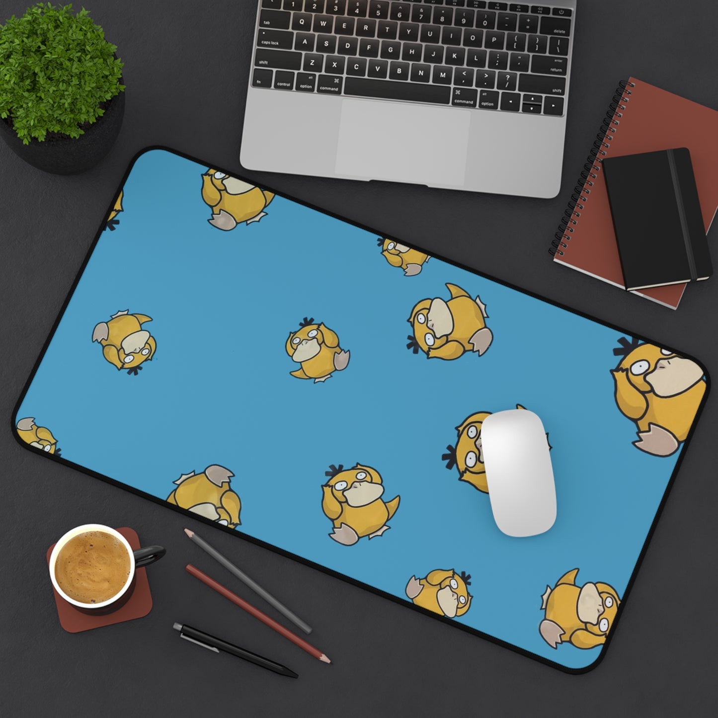 Anime Psyduck Desk Mat