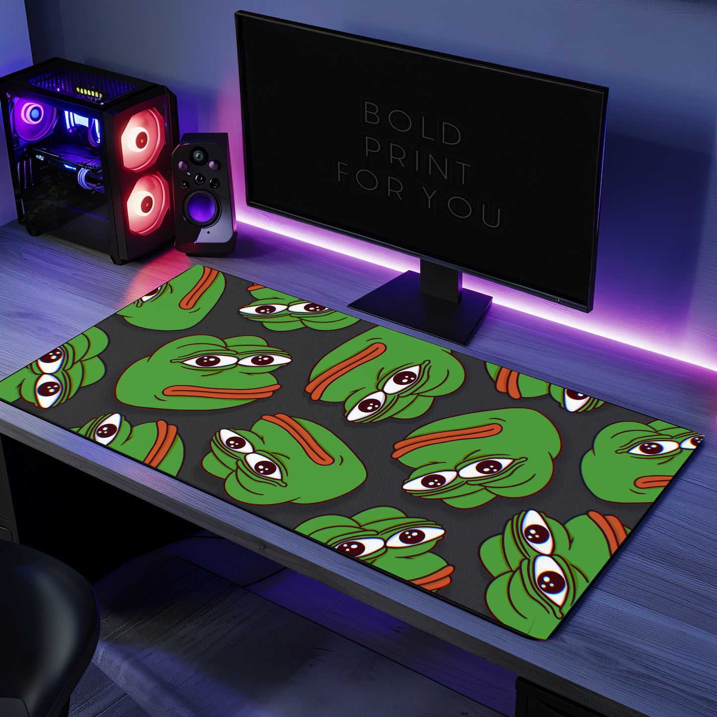 Meme Pepe Art Desk Mat