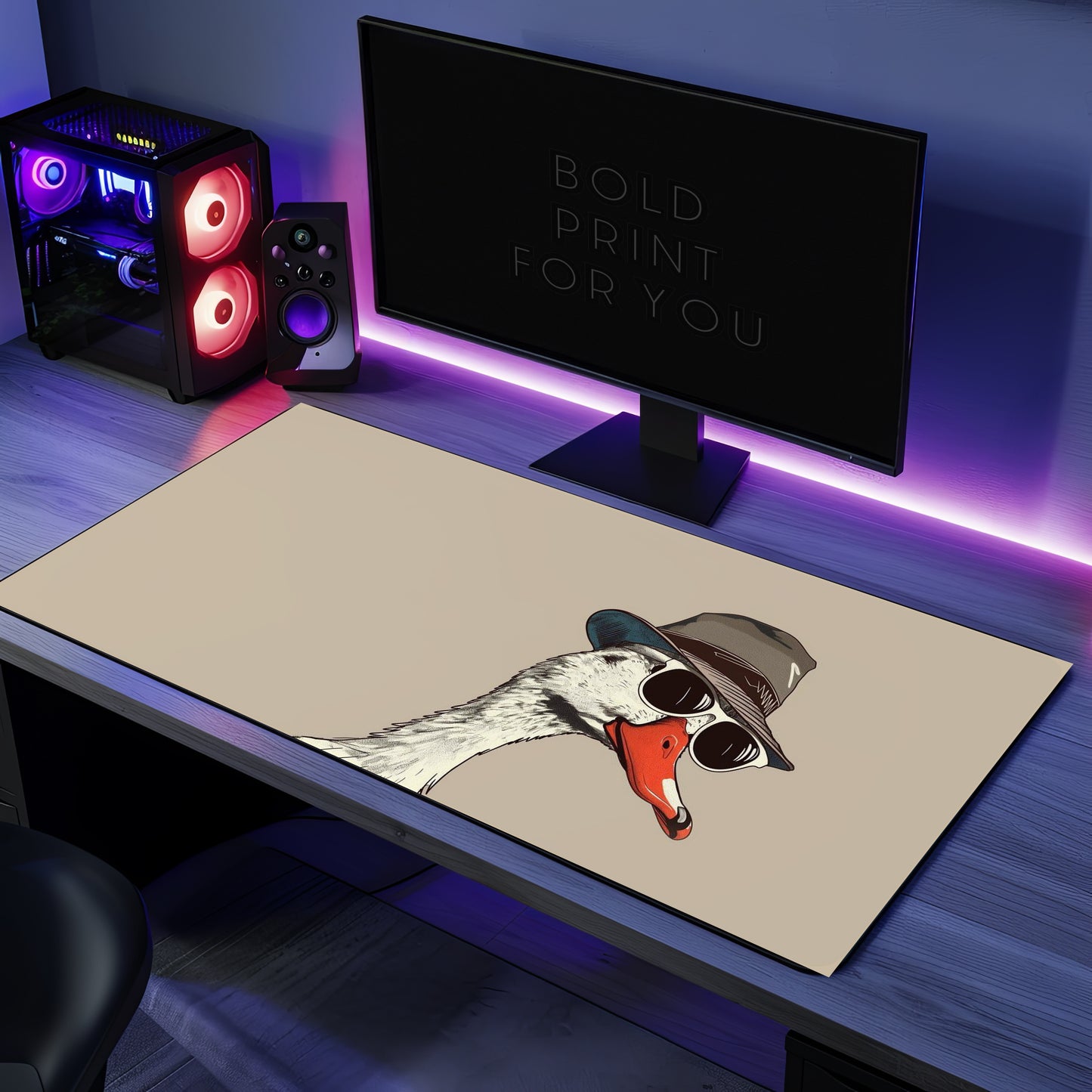 Hipster Goose Desk Mat