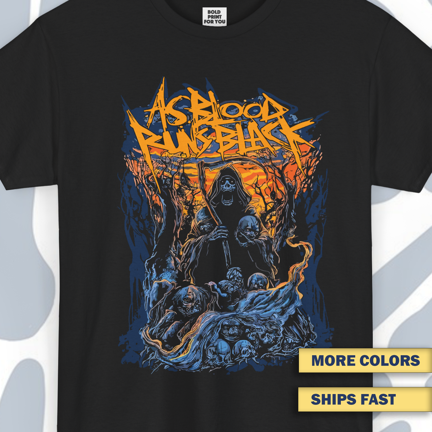 As Blood Runs Black T-Shirt, Deathcore Unisex tee