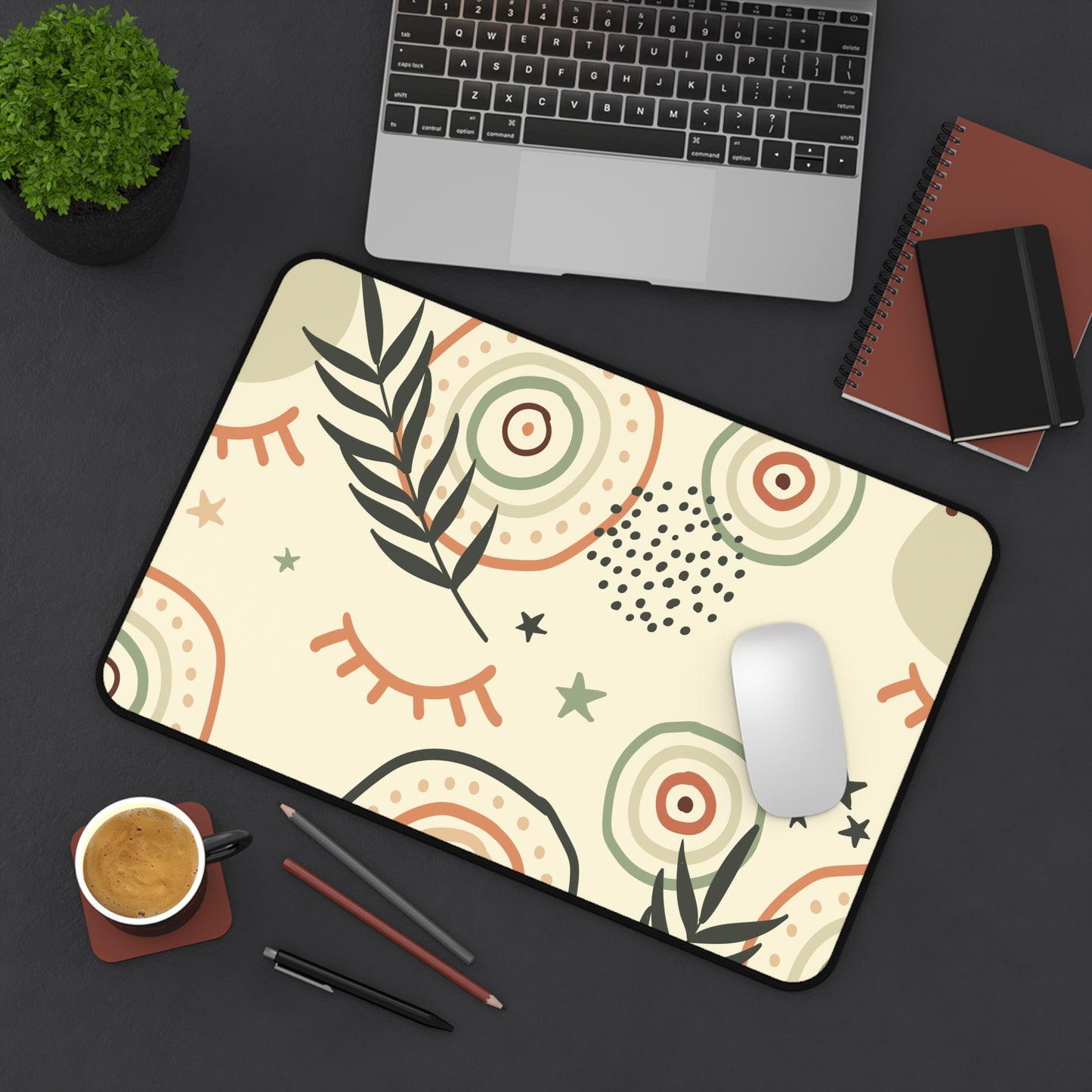 Boho Desk Mat, gaming mouse mat, mousepad large, XXL deskpad mouse pad
