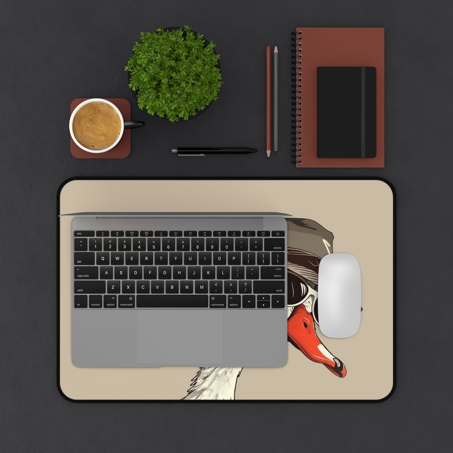 Hipster Goose Desk Mat