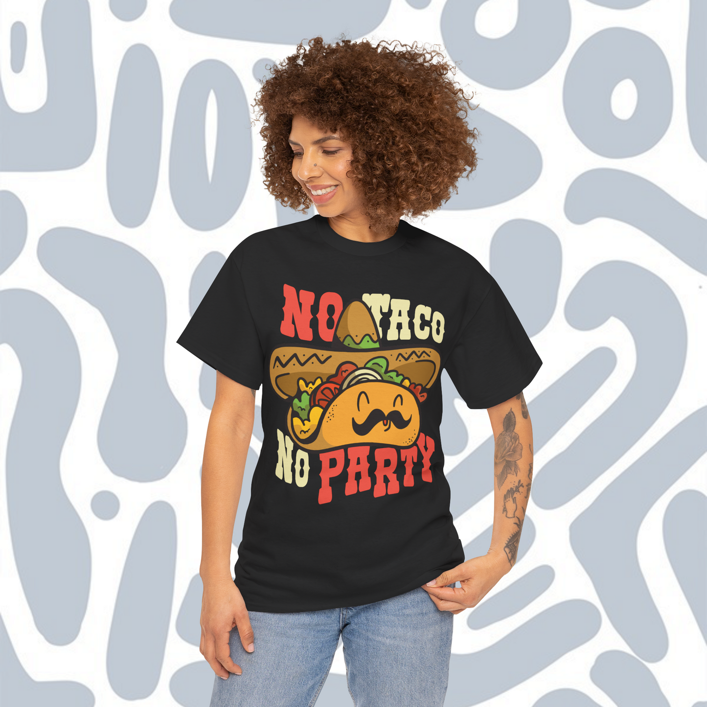 T-shirt Mexican taco party