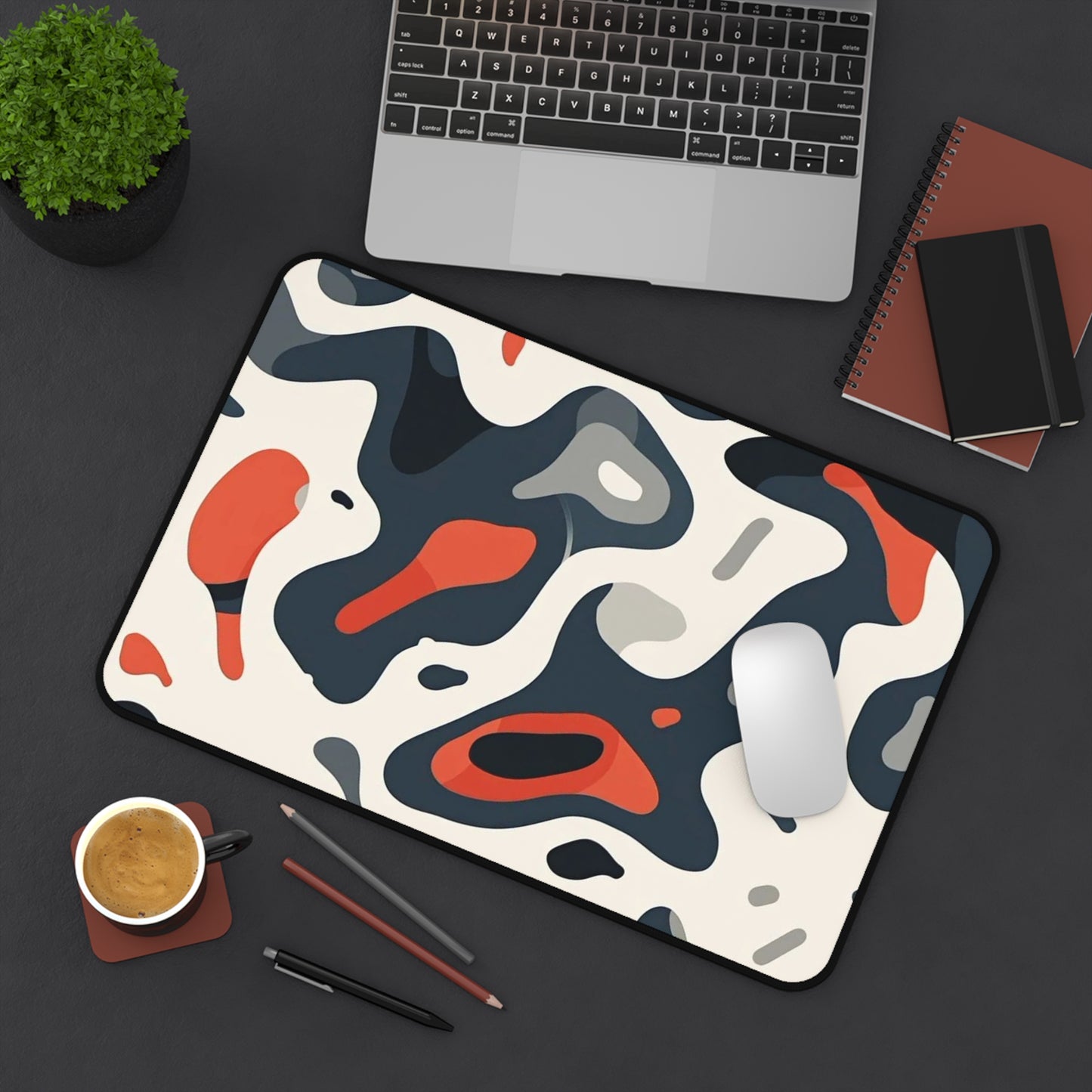 Abstract Spots Desk Mat