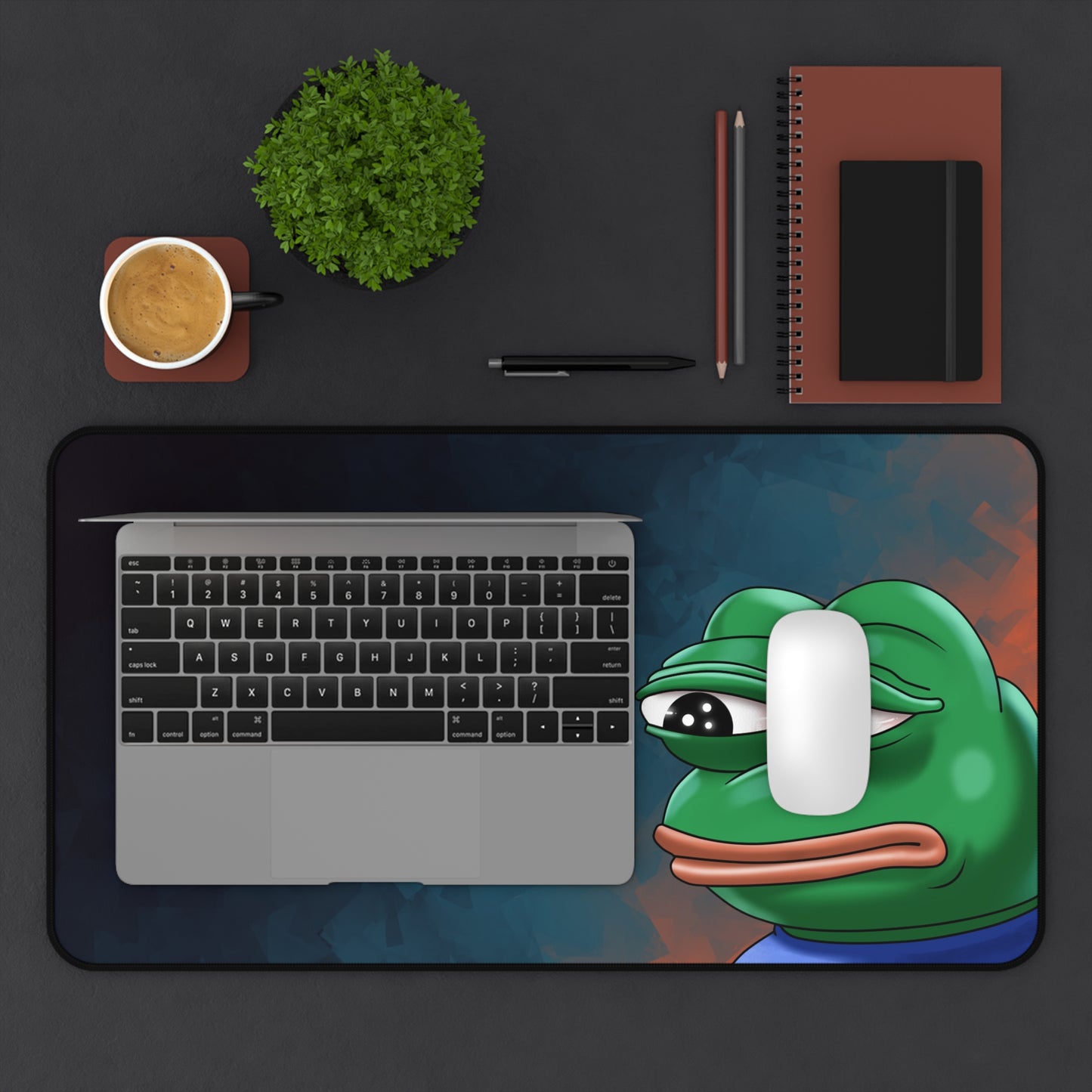 Meme Pepe the Frog Desk Mat