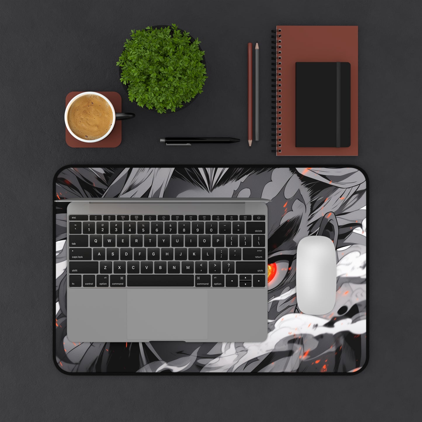 Anime Demon Slayer's Kyojuro Rengoku Desk Mat