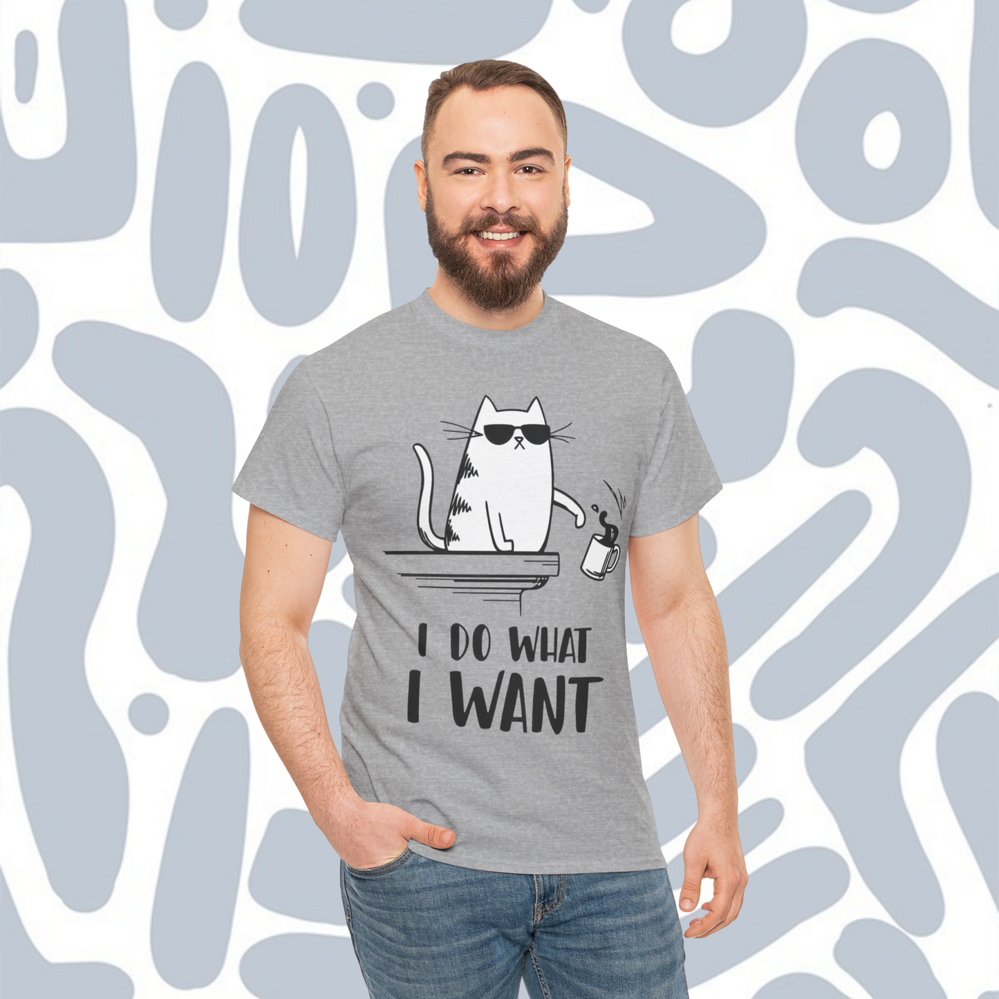 Cat I Do What I Want Funny T-Shirt, Funny Unisex tee