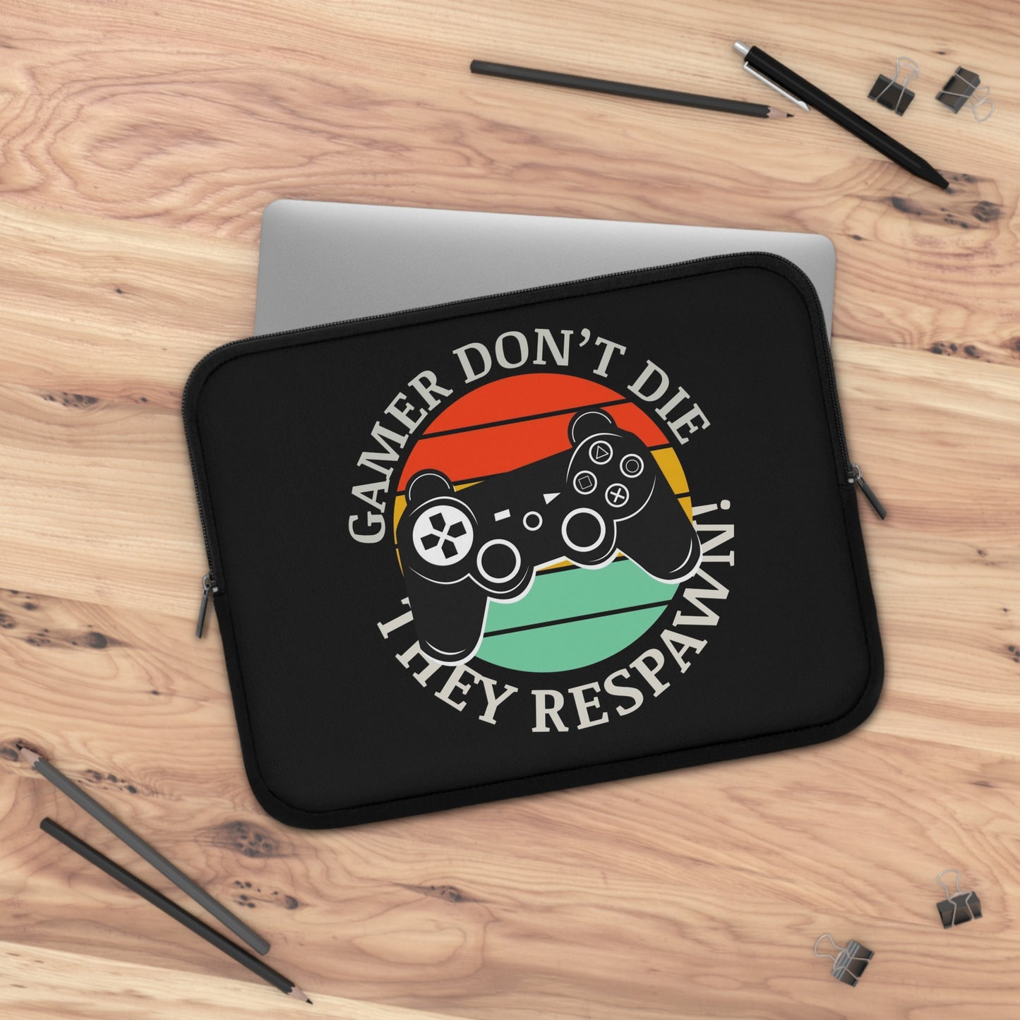gamer dont die Laptop sleeve macbook or any laptop 13, 15, 17 inch, Laptop bag