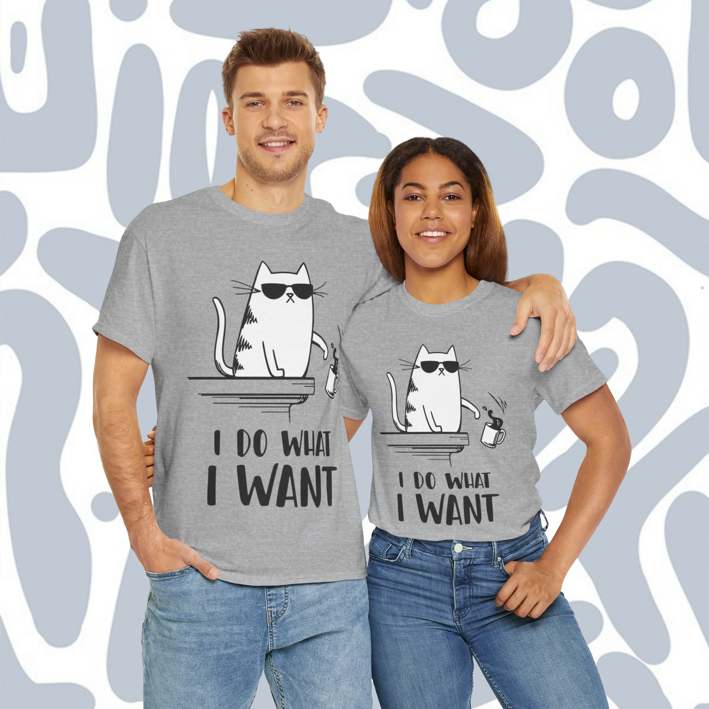 Cat I Do What I Want Funny T-Shirt, Funny Unisex tee