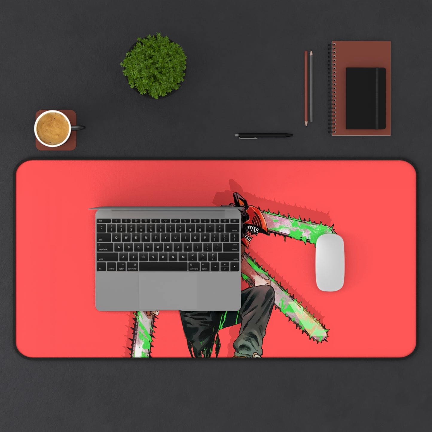 Chainsaw Man 2 Desk Mat, Gaming keyboard matt, mousepad large, XXL extended deskpad mouse pad - Bolt Print