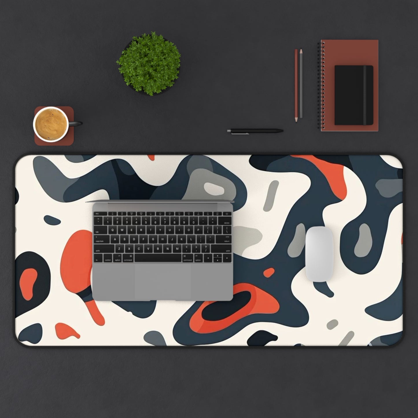 Abstract Spots Desk Mat